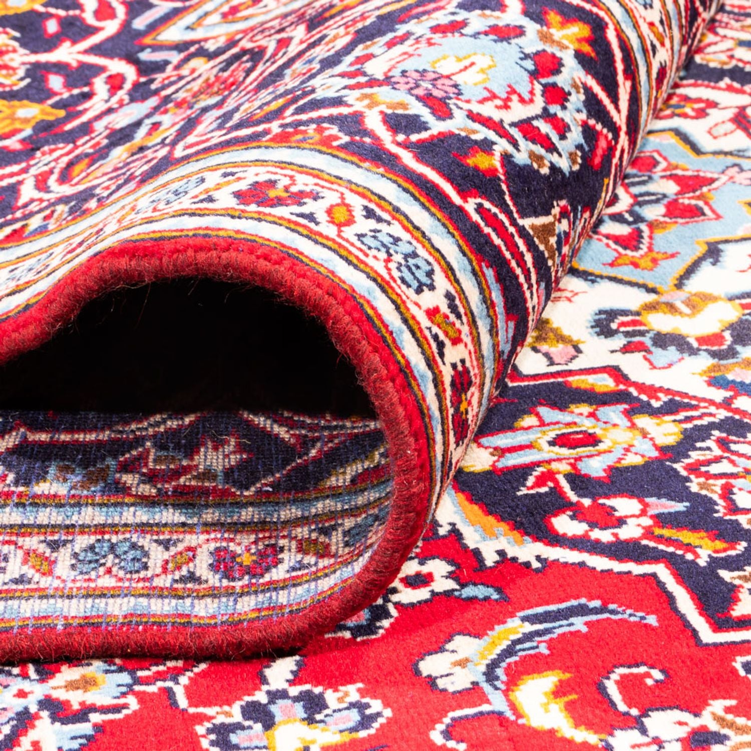 Alfombra persa - Keshan - 294 x 202 cm - rojo