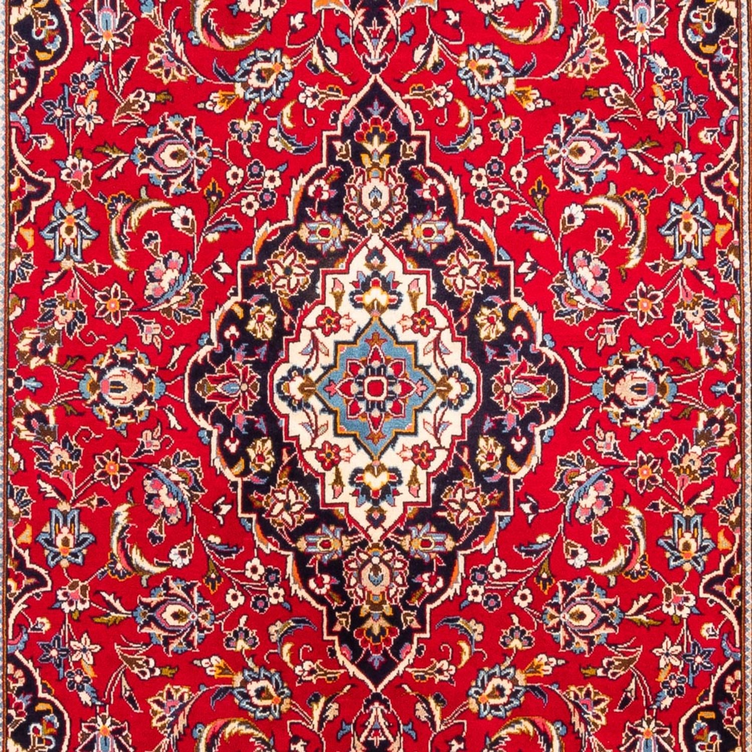 Alfombra persa - Keshan - 297 x 200 cm - rojo