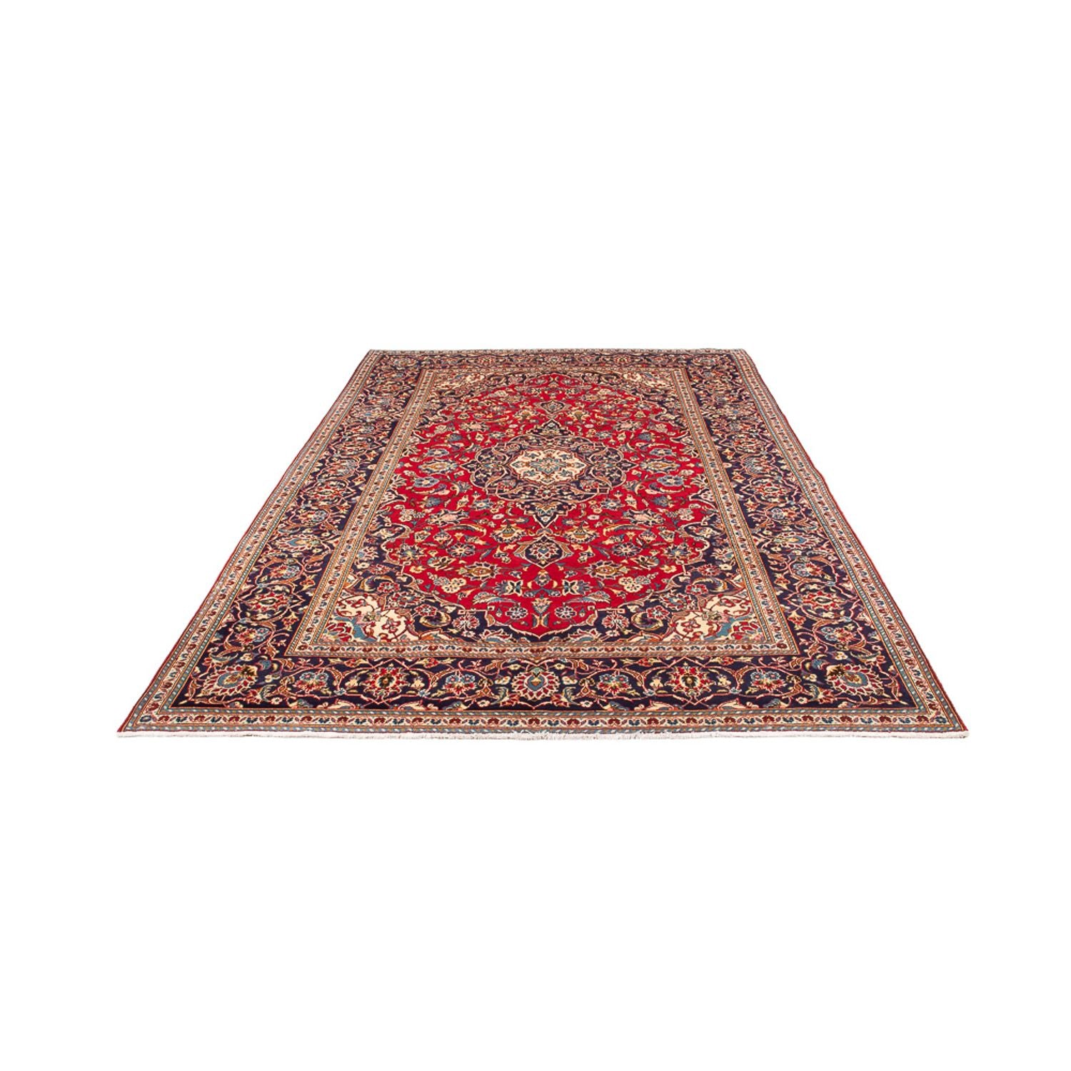Alfombra persa - Keshan - 310 x 192 cm - rojo