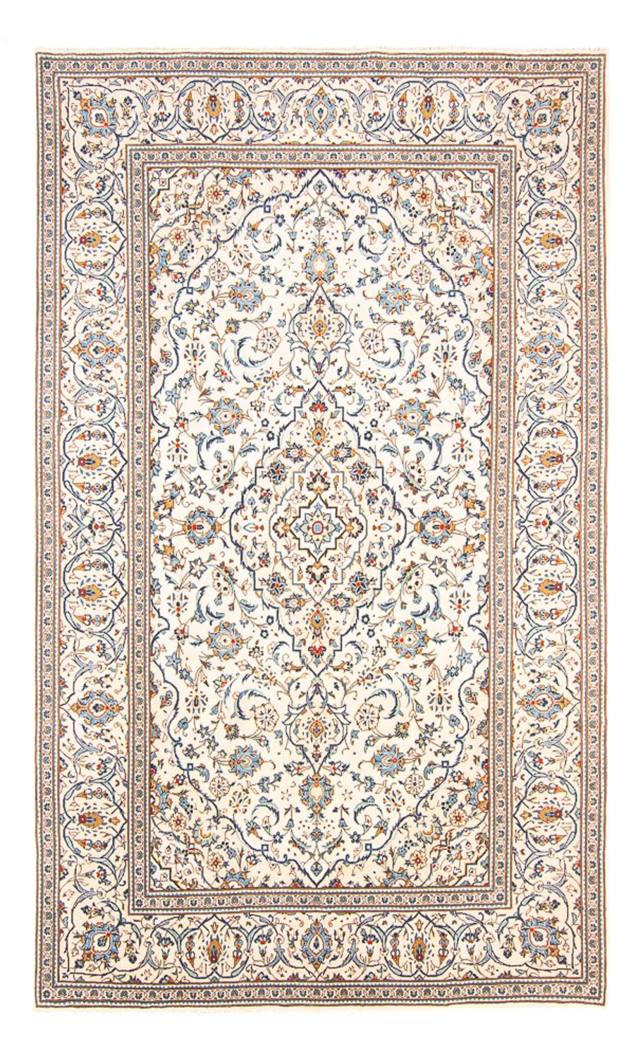 Alfombra persa - Keshan - 304 x 196 cm - crema