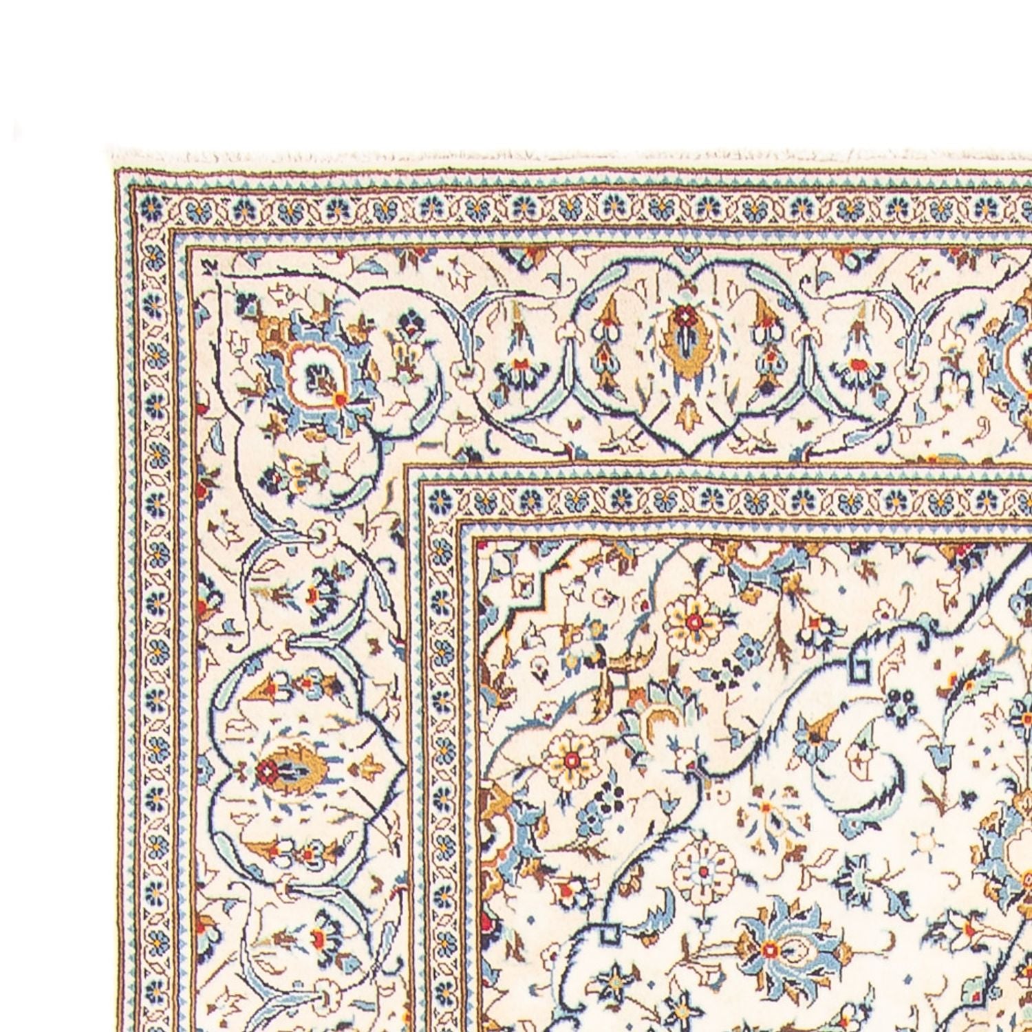 Alfombra persa - Keshan - 304 x 196 cm - crema