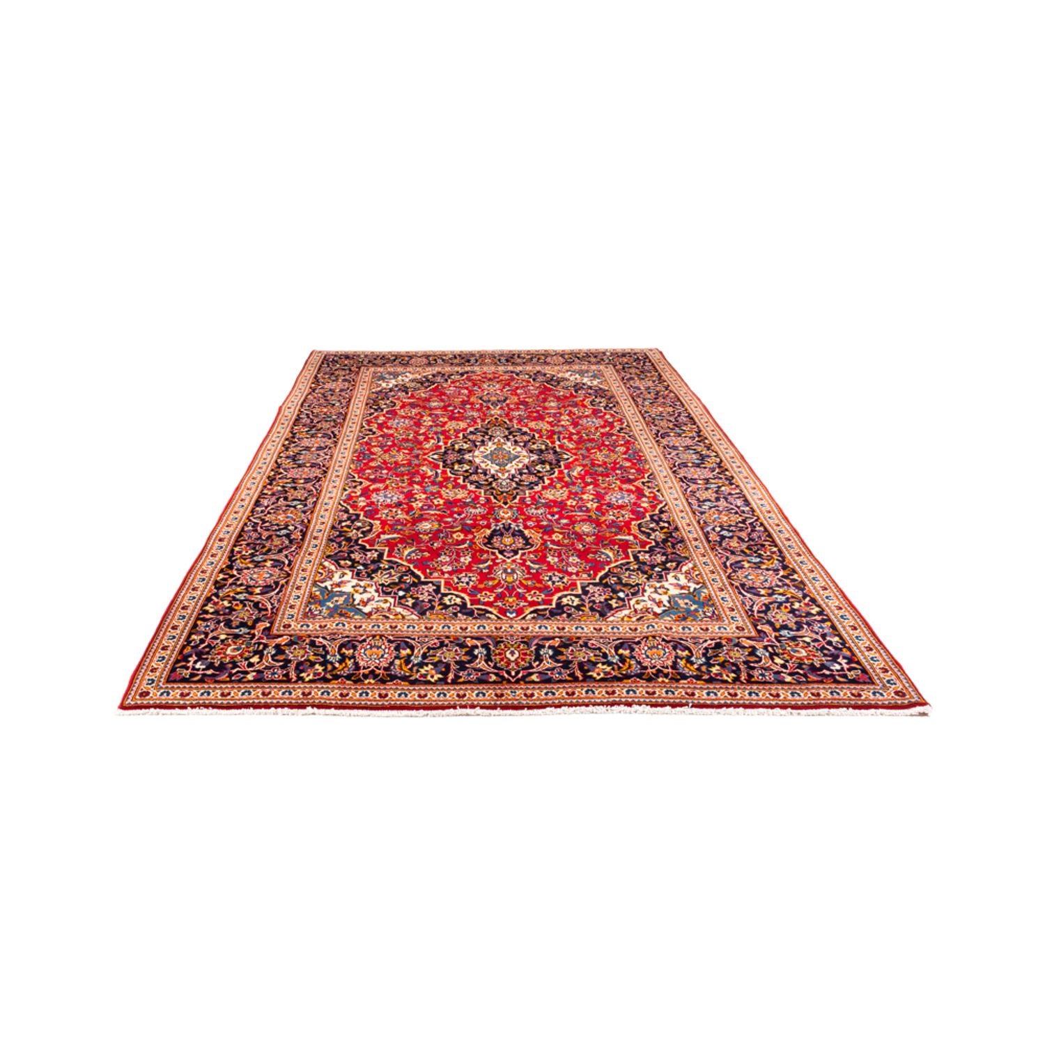 Alfombra persa - Keshan - 310 x 193 cm - rojo