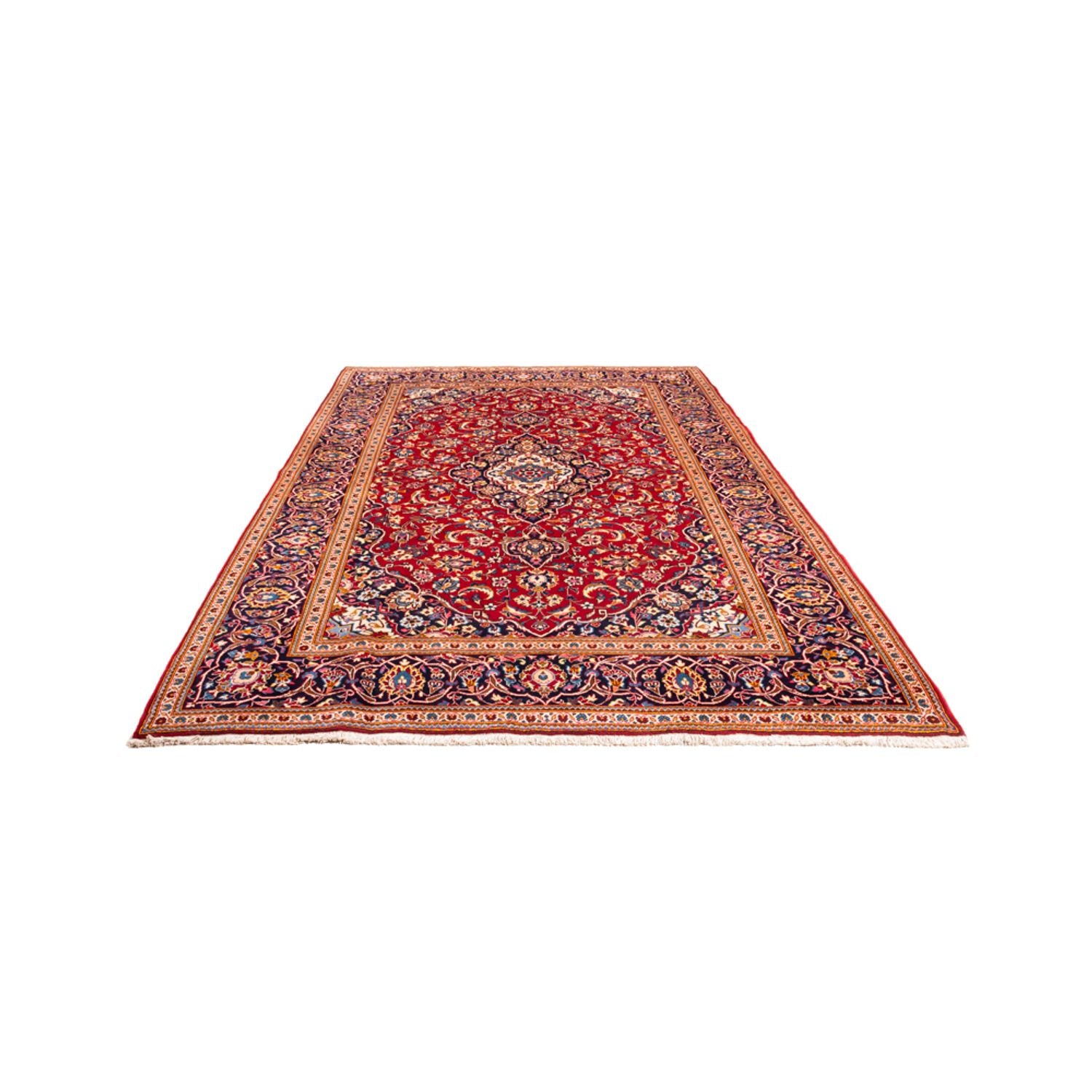 Alfombra persa - Keshan - 302 x 198 cm - rojo