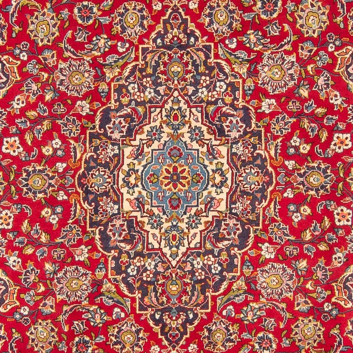 Alfombra persa - Keshan - 300 x 200 cm - rojo