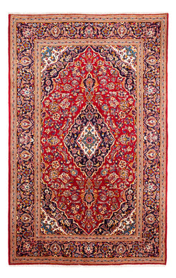 Alfombra persa - Keshan - 303 x 198 cm - rojo