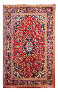 Alfombra persa - Keshan - 303 x 198 cm - rojo
