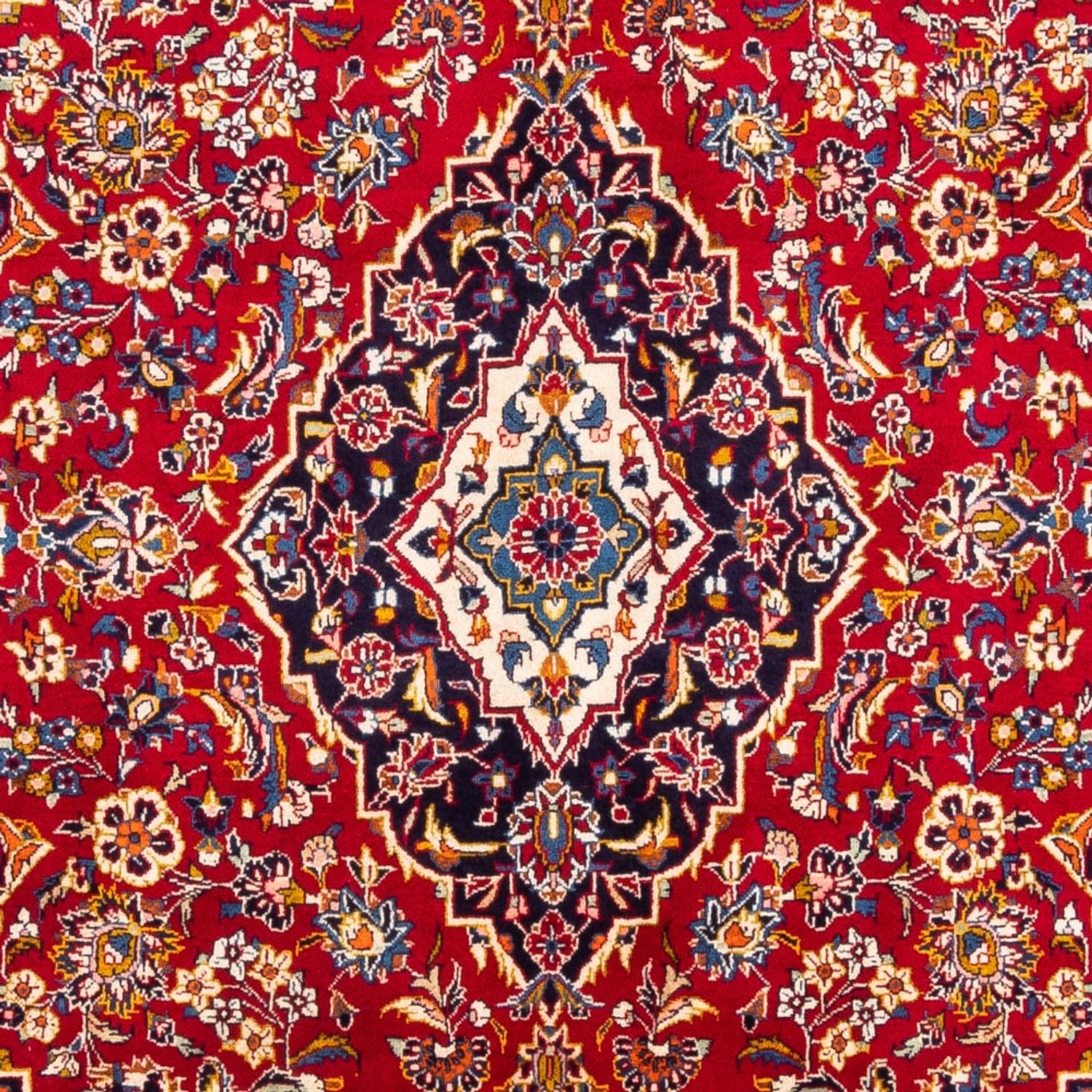 Alfombra persa - Keshan - 303 x 198 cm - rojo