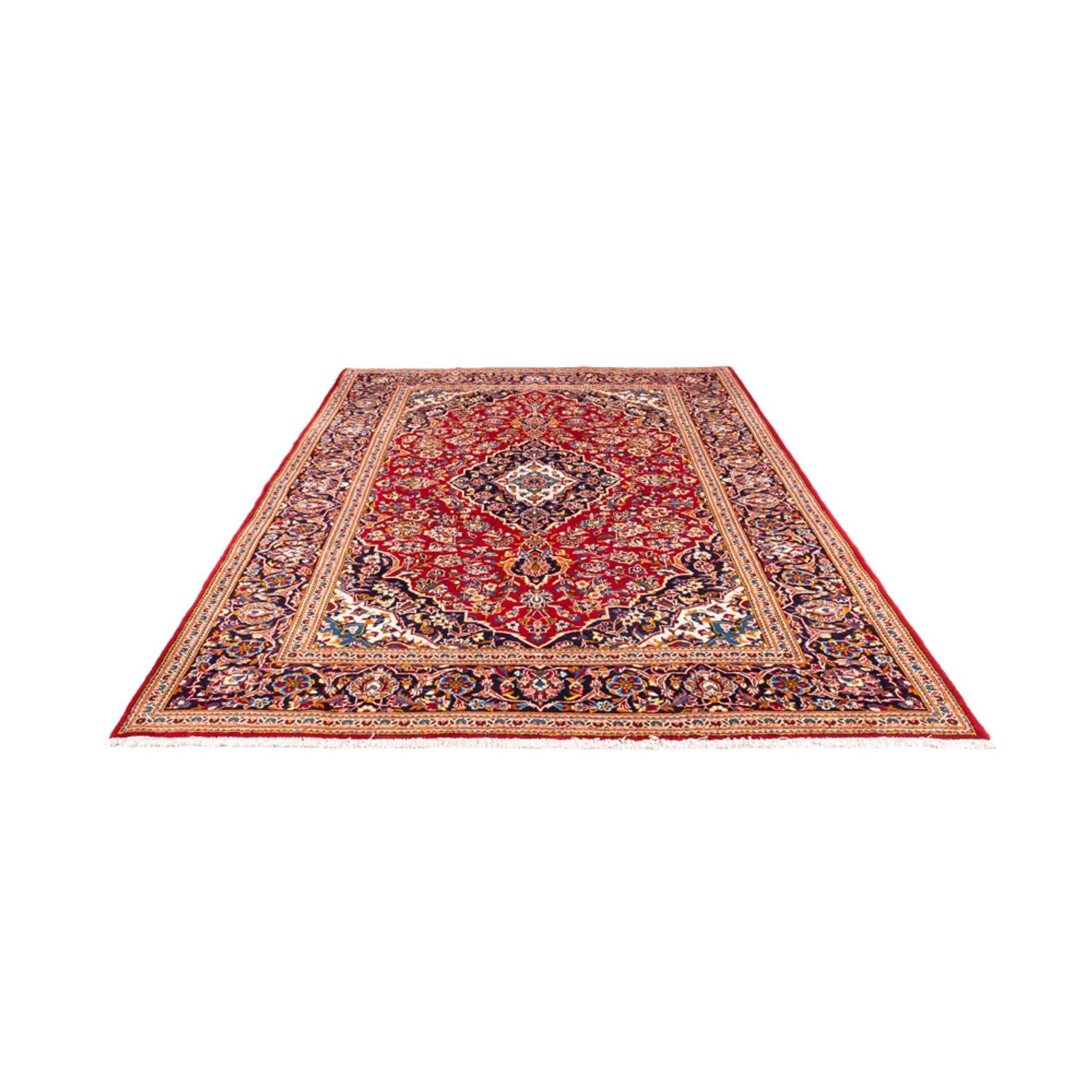 Alfombra persa - Keshan - 303 x 198 cm - rojo