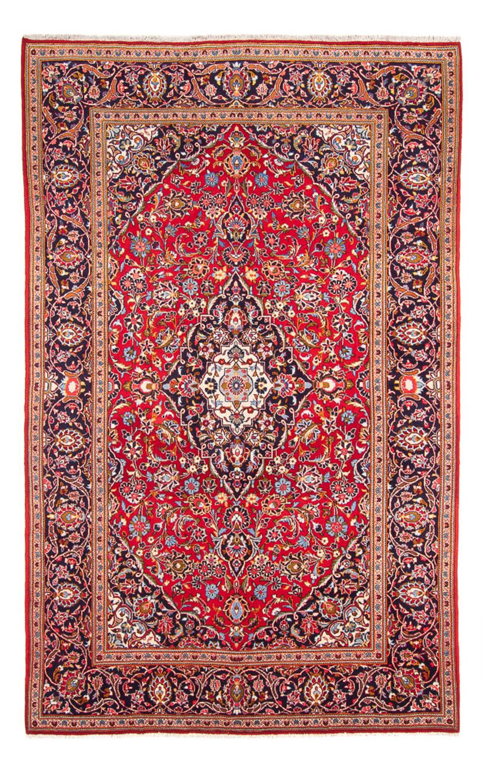 Alfombra persa - Keshan - 300 x 200 cm - rojo