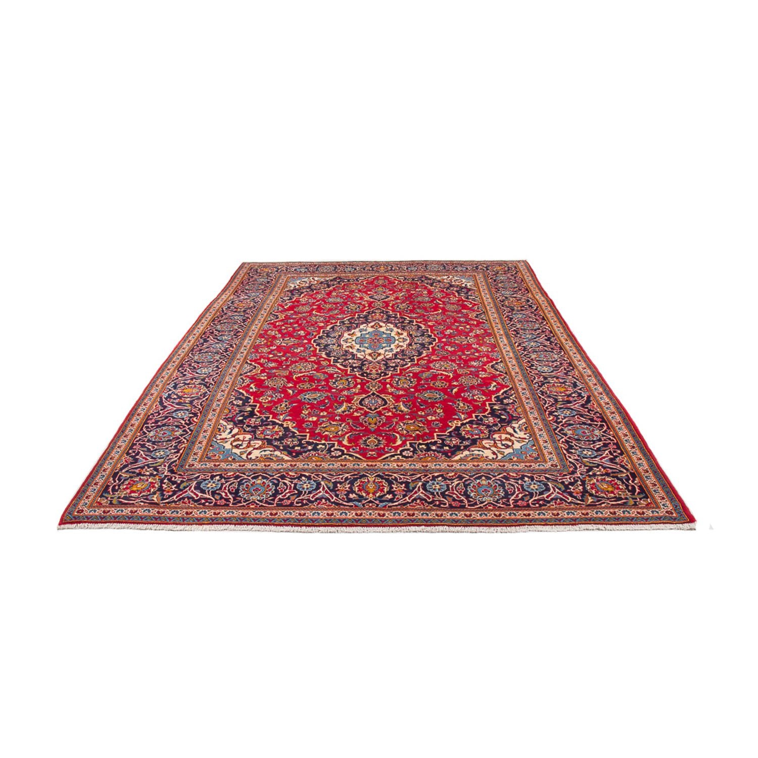 Alfombra persa - Keshan - 300 x 200 cm - rojo