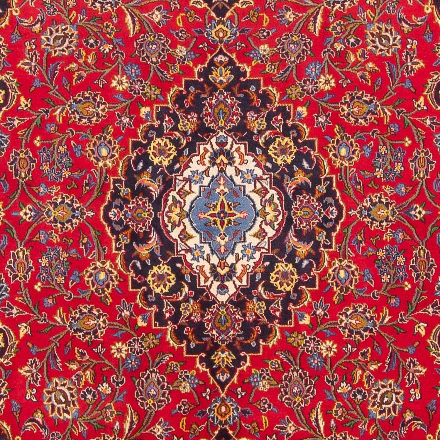 Alfombra persa - Keshan - 296 x 203 cm - rojo
