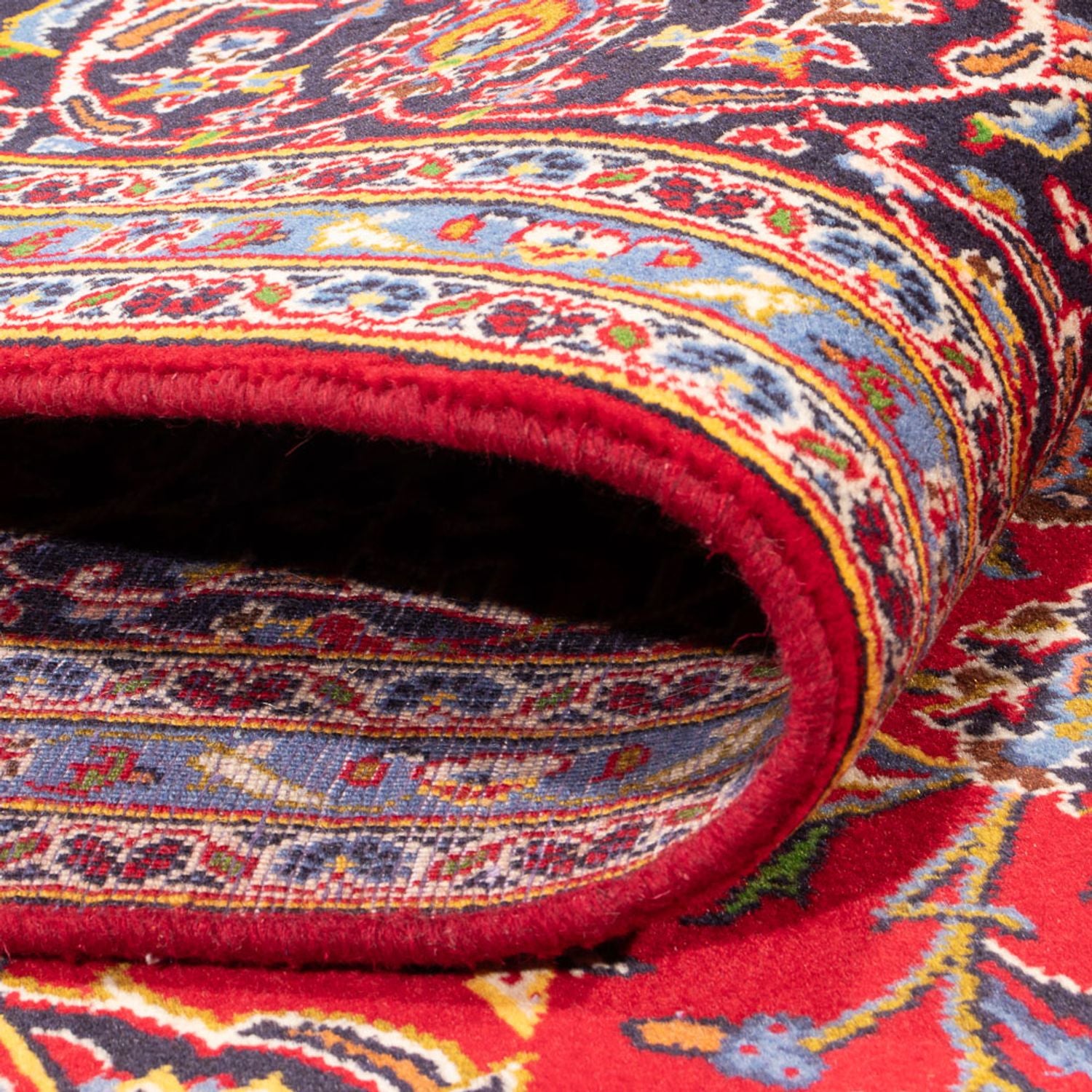 Alfombra persa - Keshan - 296 x 203 cm - rojo