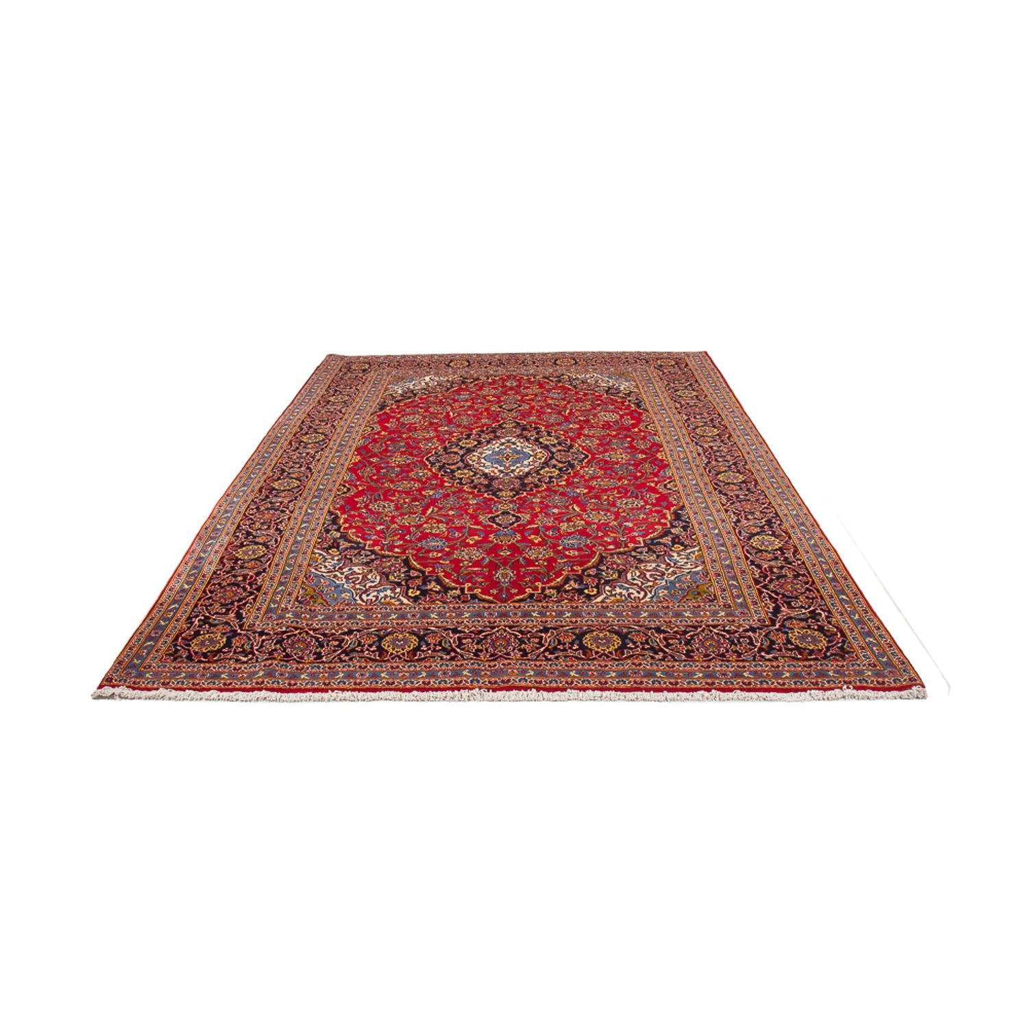 Alfombra persa - Keshan - 296 x 203 cm - rojo