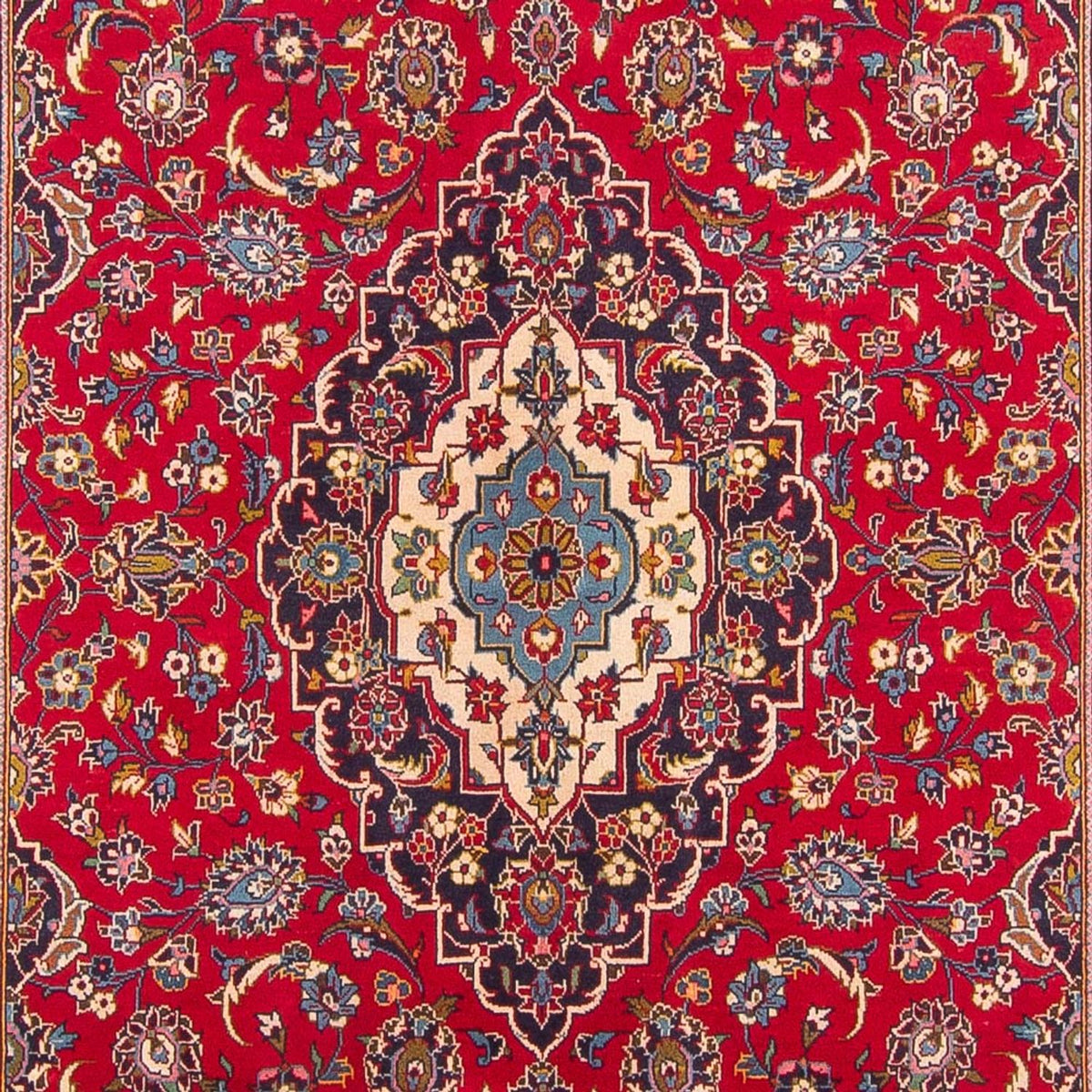 Alfombra persa - Keshan - 310 x 194 cm - rojo