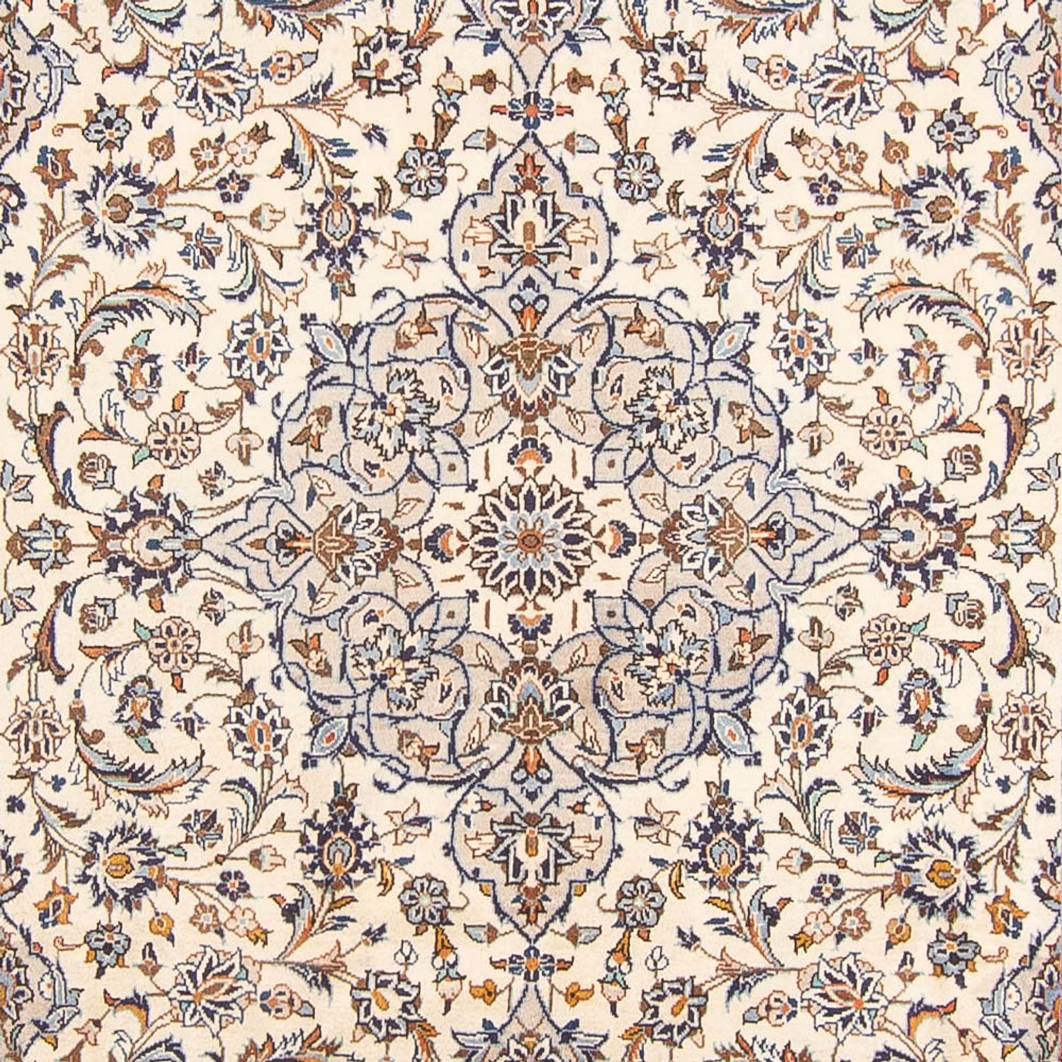 Alfombra persa - Keshan - 305 x 198 cm - crema