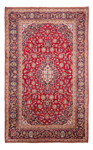 Alfombra persa - Keshan - 302 x 200 cm - rojo