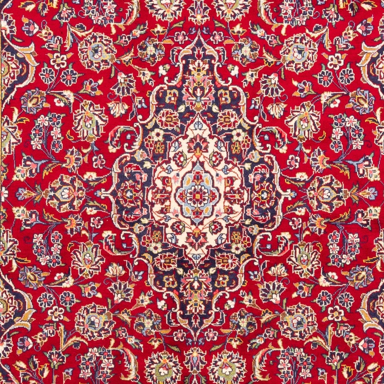 Alfombra persa - Keshan - 302 x 200 cm - rojo