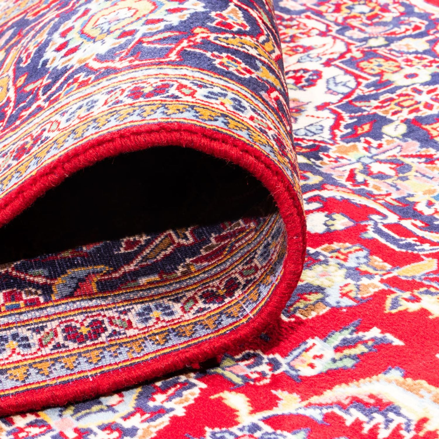Alfombra persa - Keshan - 302 x 200 cm - rojo