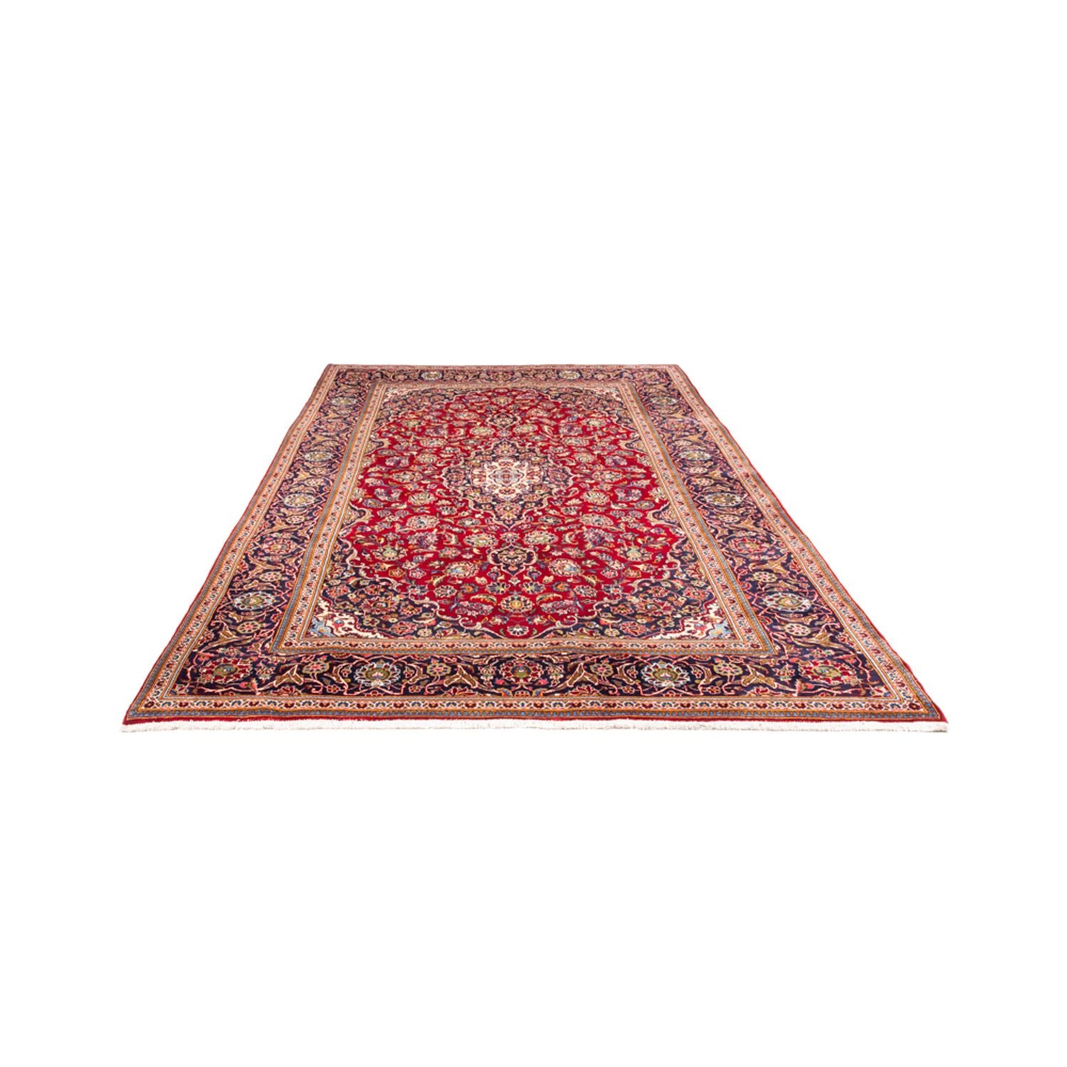 Alfombra persa - Keshan - 302 x 200 cm - rojo