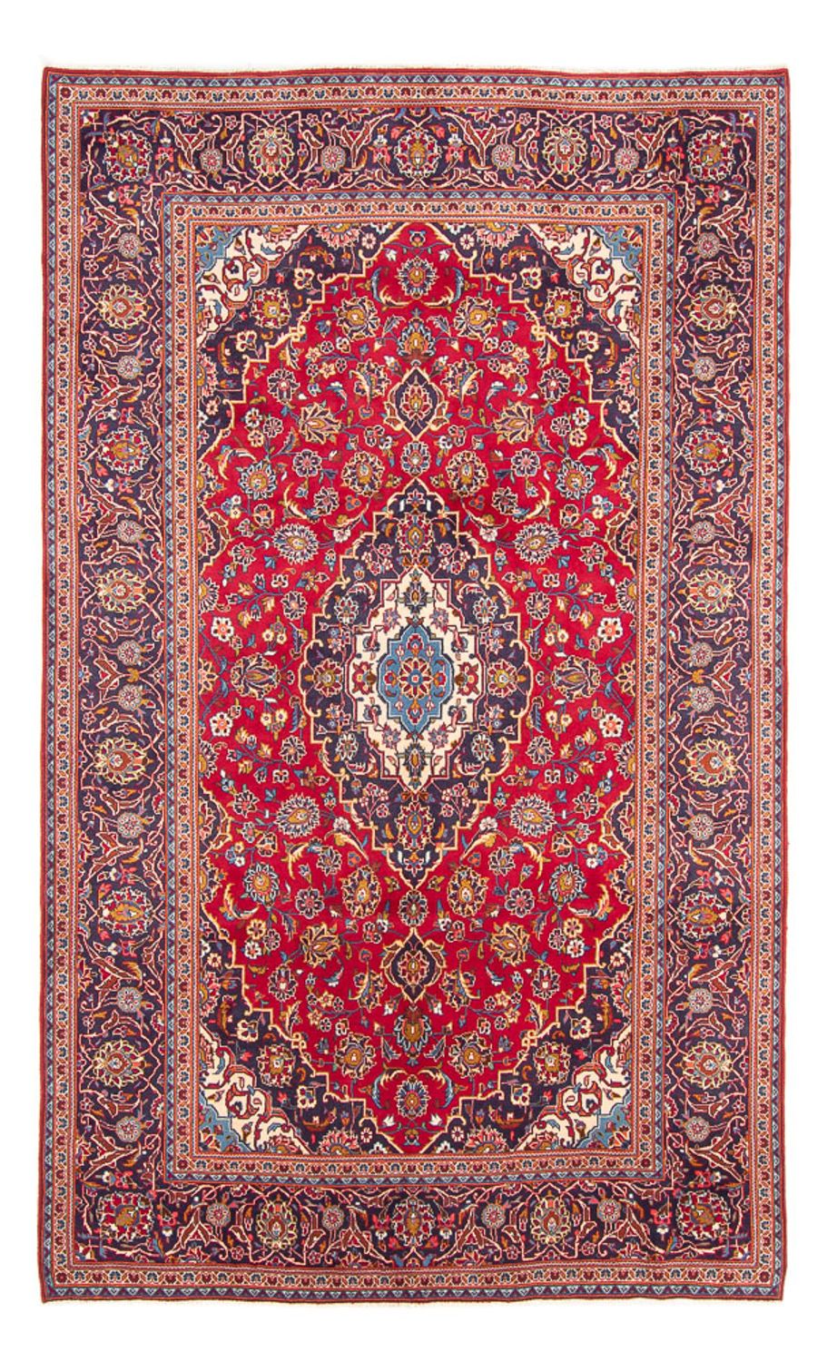 Alfombra persa - Keshan - 302 x 200 cm - rojo