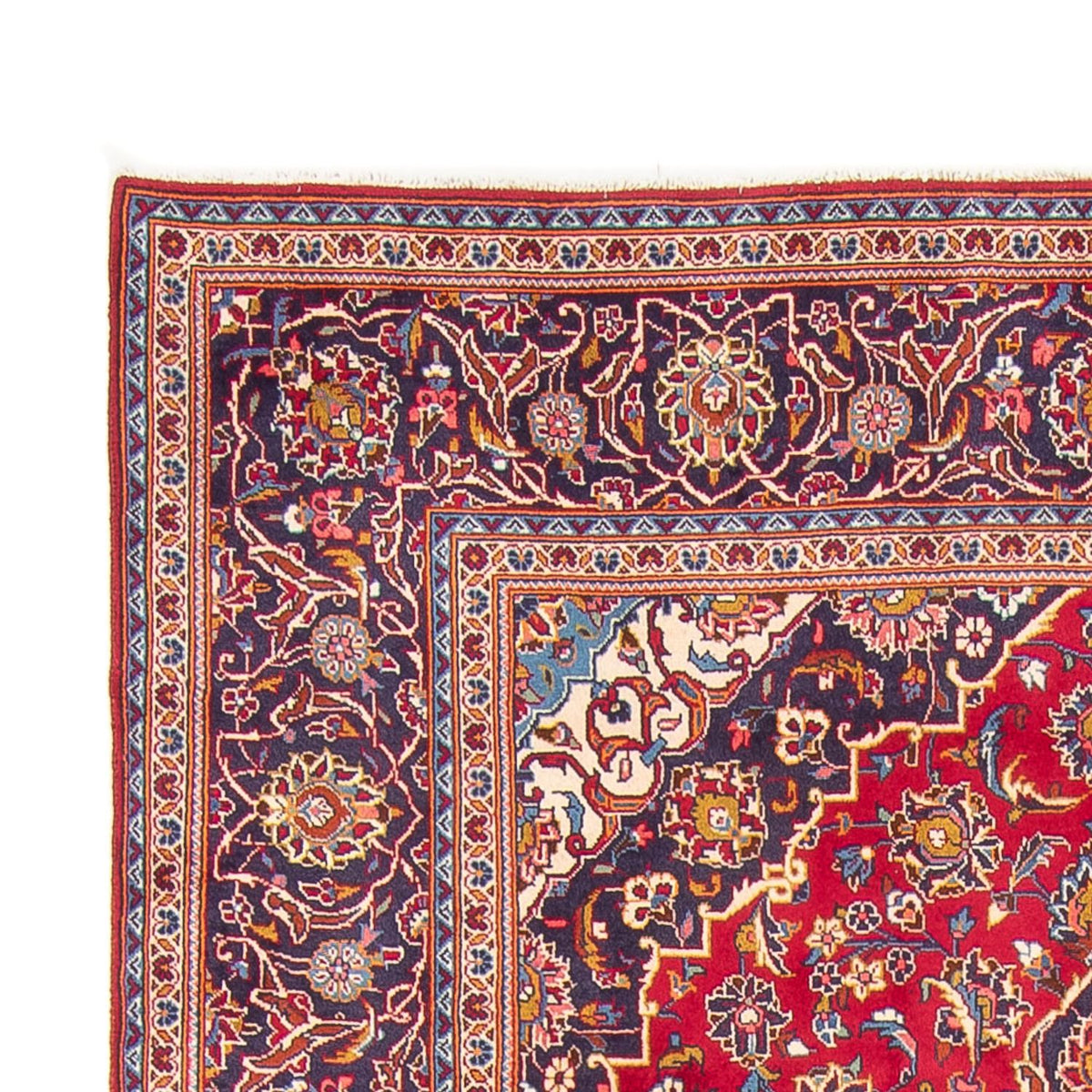 Alfombra persa - Keshan - 302 x 200 cm - rojo