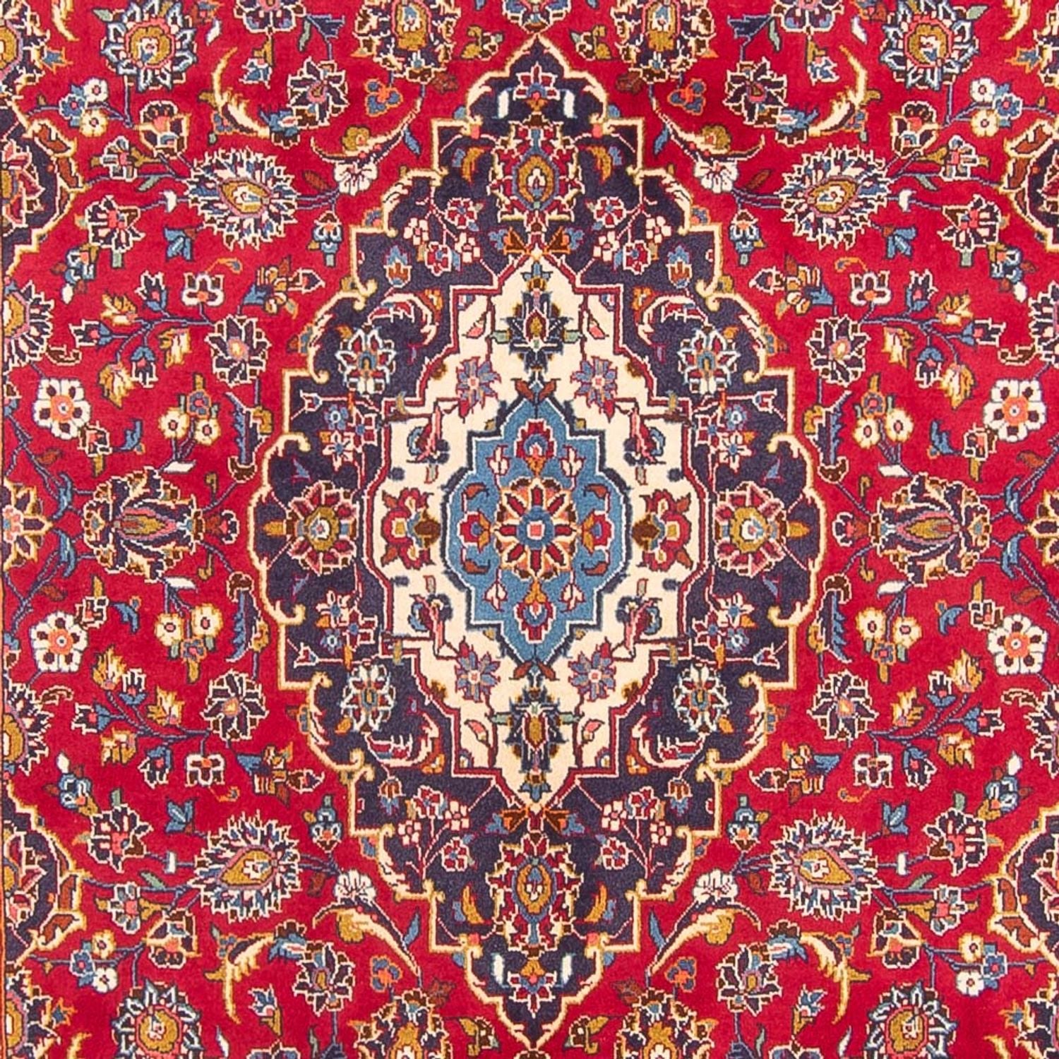 Alfombra persa - Keshan - 302 x 200 cm - rojo