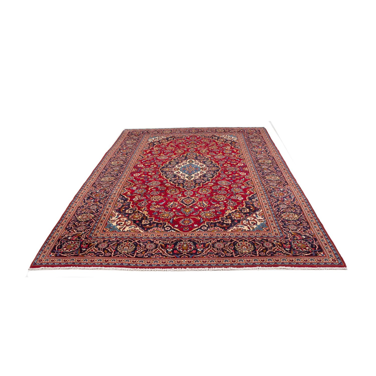 Alfombra persa - Keshan - 302 x 200 cm - rojo