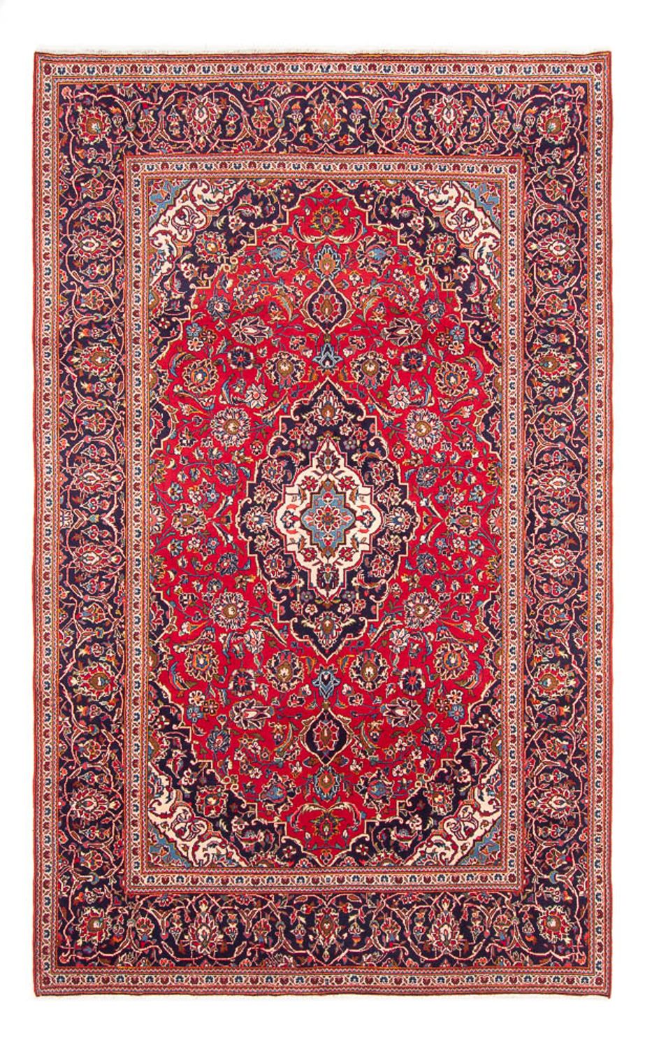 Alfombra persa - Keshan - 310 x 195 cm - rojo