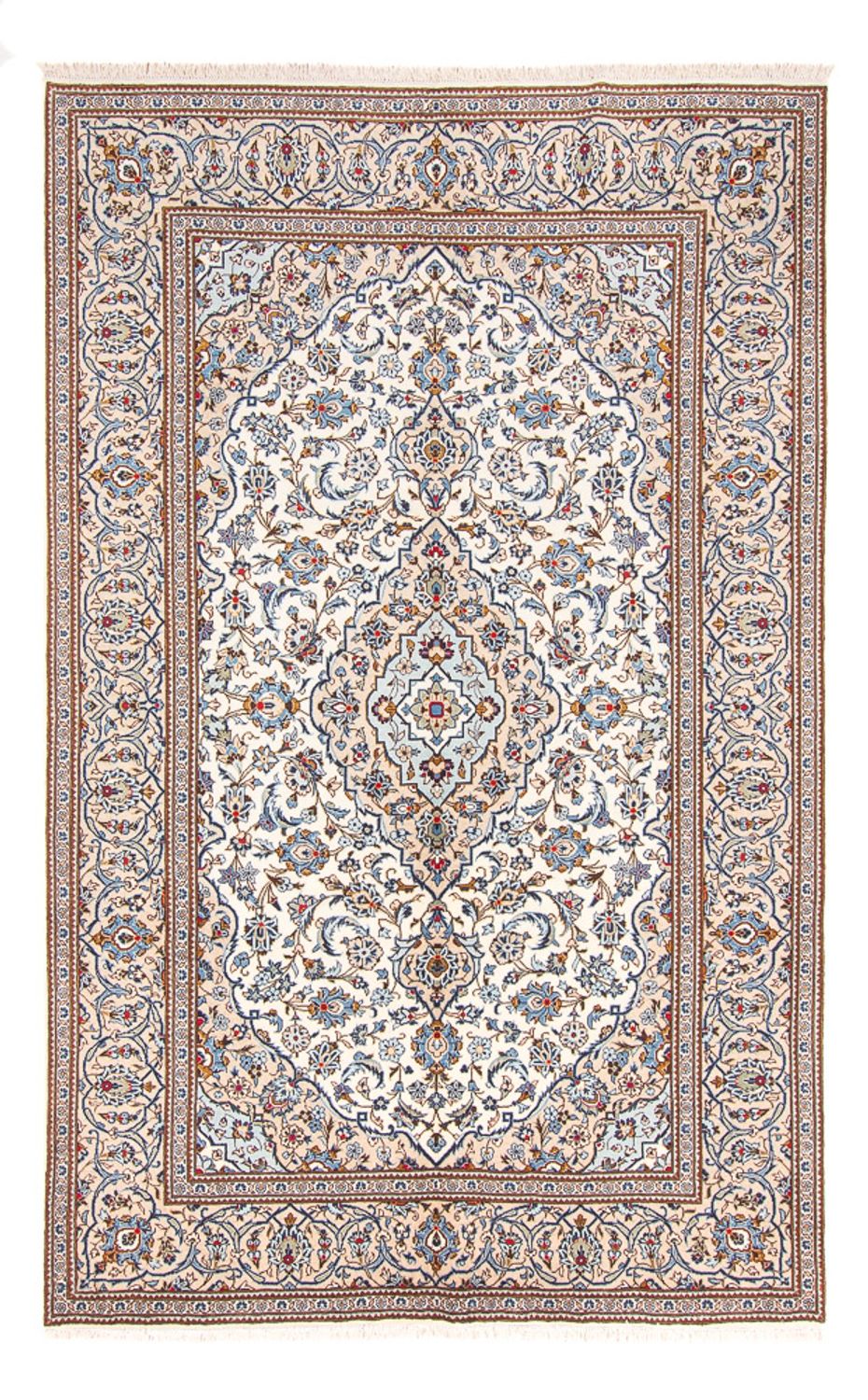 Alfombra persa - Keshan - 303 x 200 cm - beige