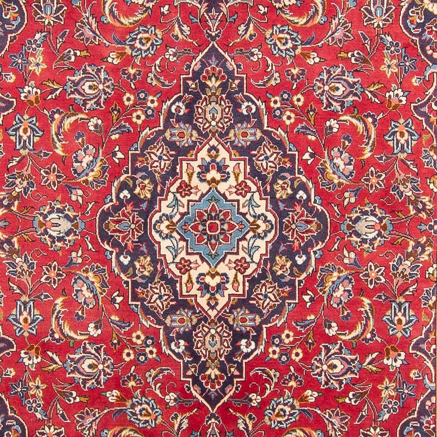 Alfombra persa - Keshan - 303 x 200 cm - rojo