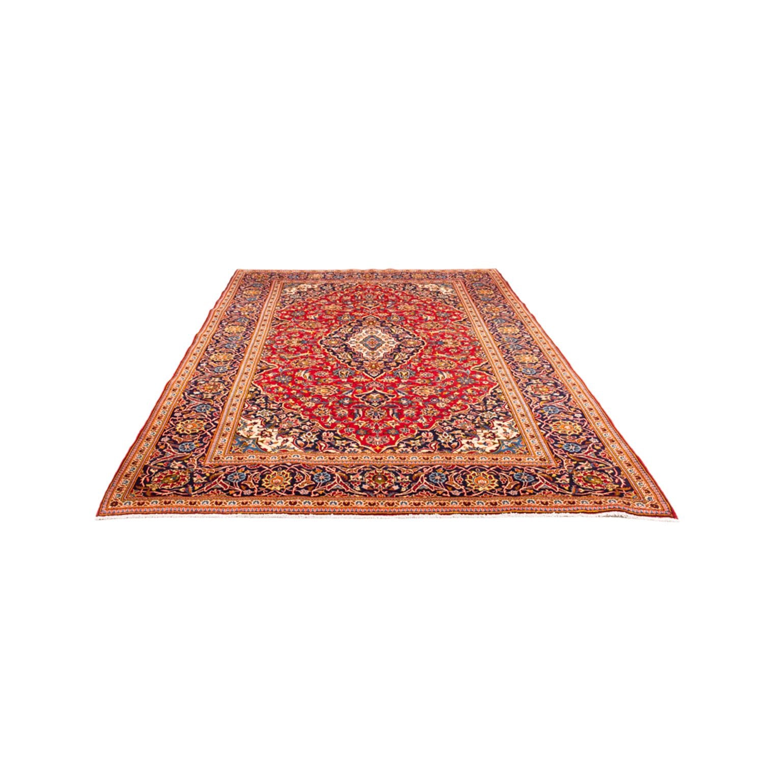 Alfombra persa - Keshan - 303 x 200 cm - rojo
