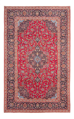 Alfombra persa - Keshan - 306 x 198 cm - rojo