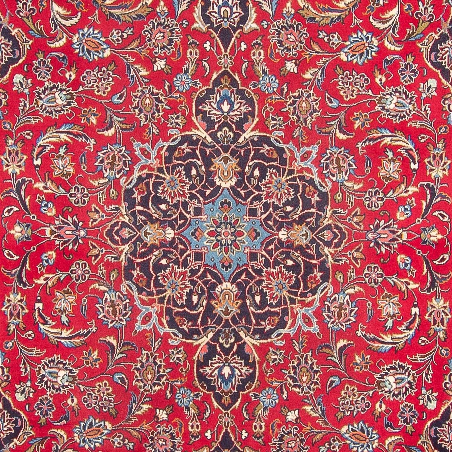 Alfombra persa - Keshan - 306 x 198 cm - rojo