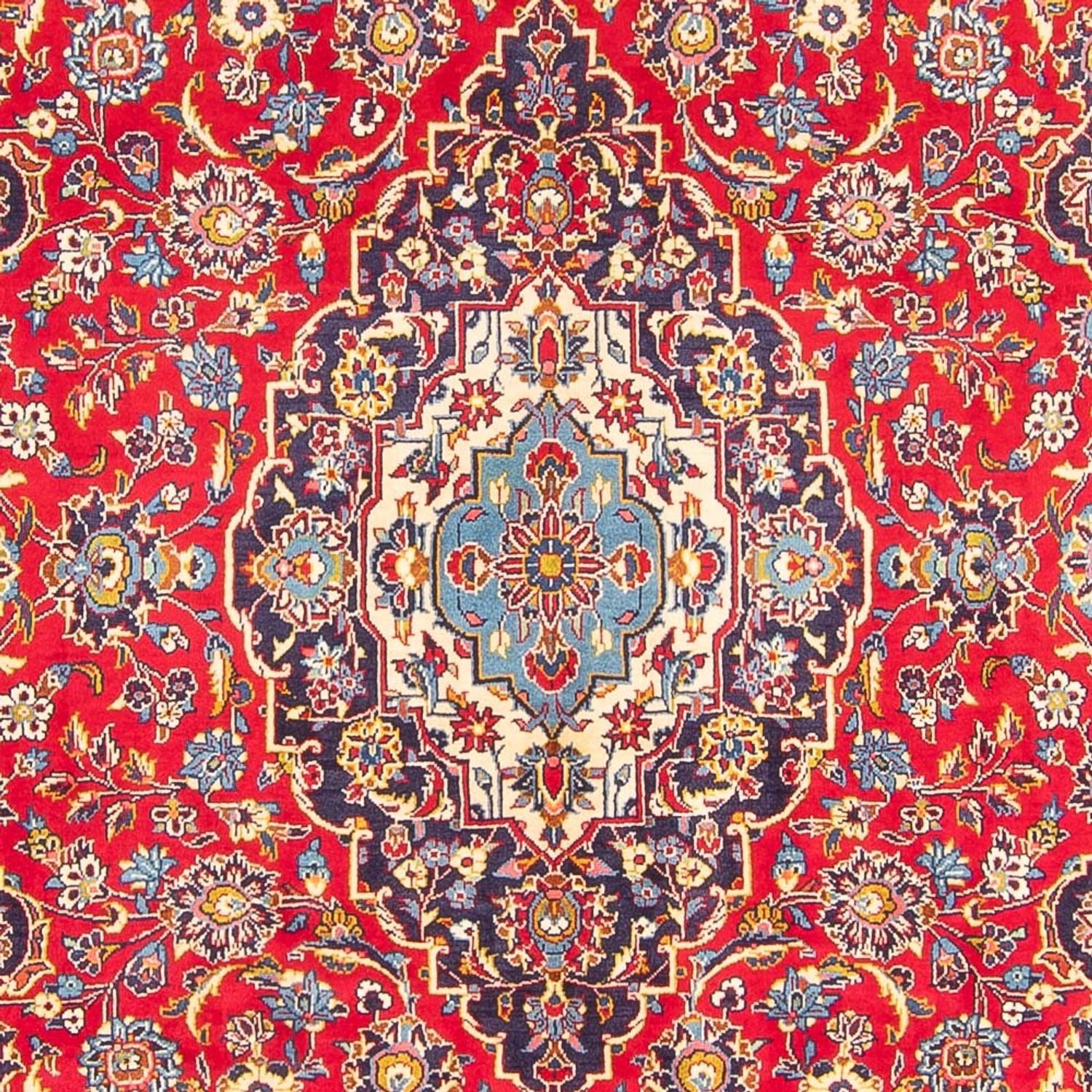 Alfombra persa - Keshan - 298 x 204 cm - rojo