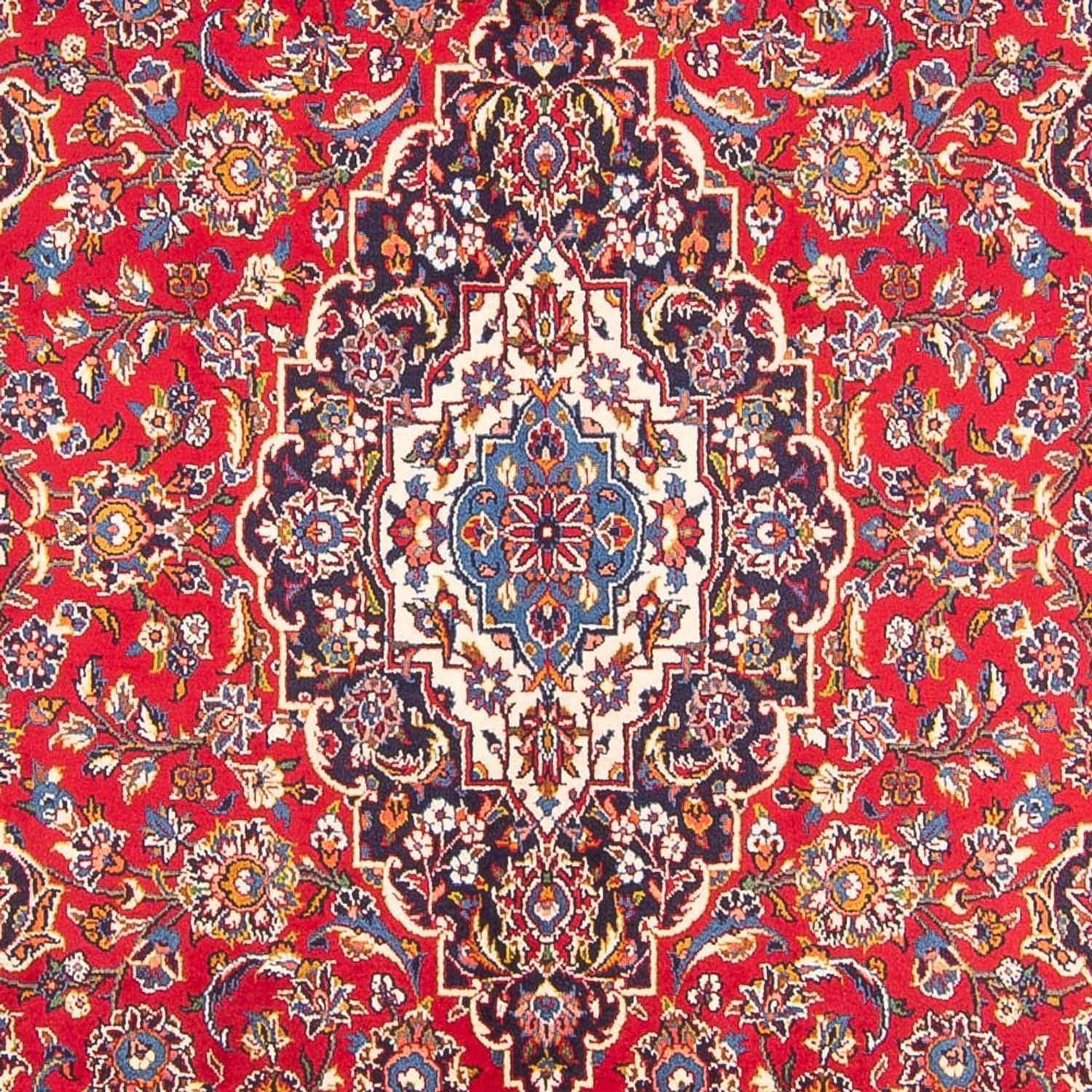 Alfombra persa - Keshan - 300 x 203 cm - rojo