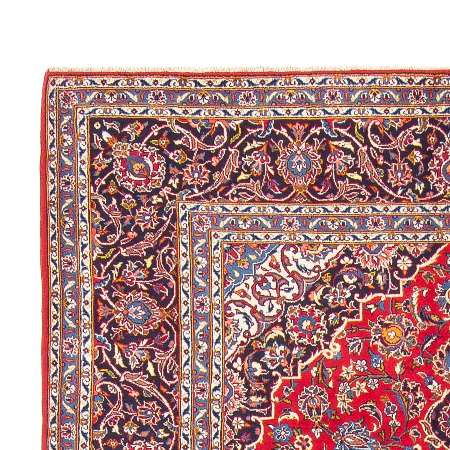 Alfombra persa - Keshan - 300 x 203 cm - rojo