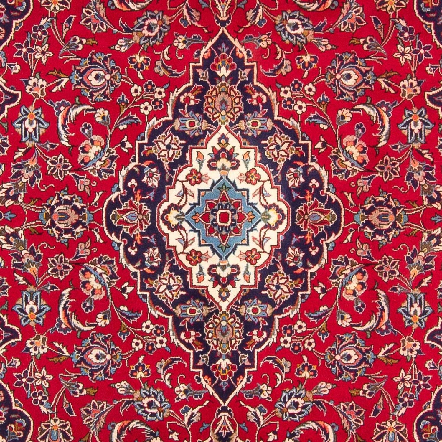 Alfombra persa - Keshan - 302 x 202 cm - rojo