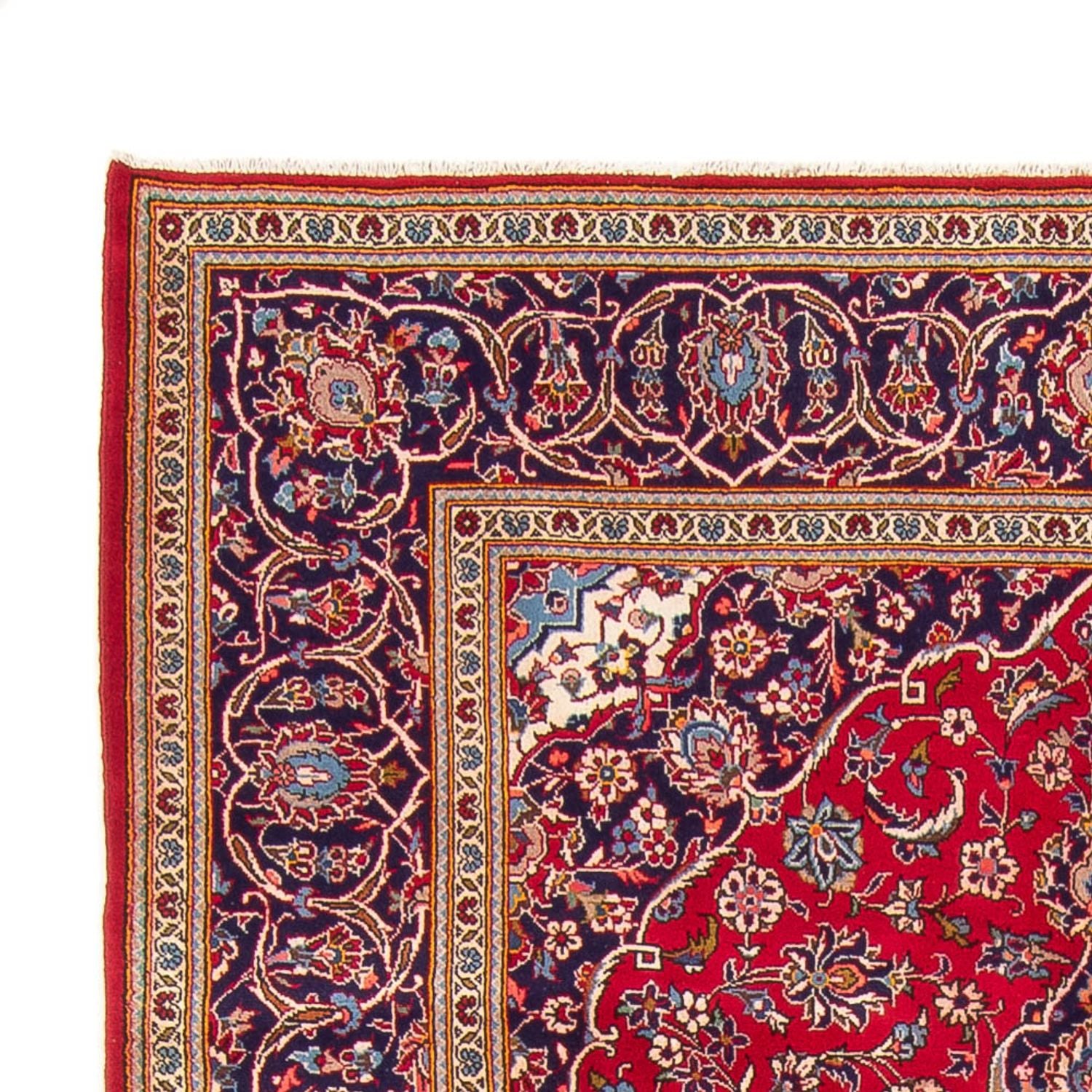Alfombra persa - Keshan - 302 x 202 cm - rojo