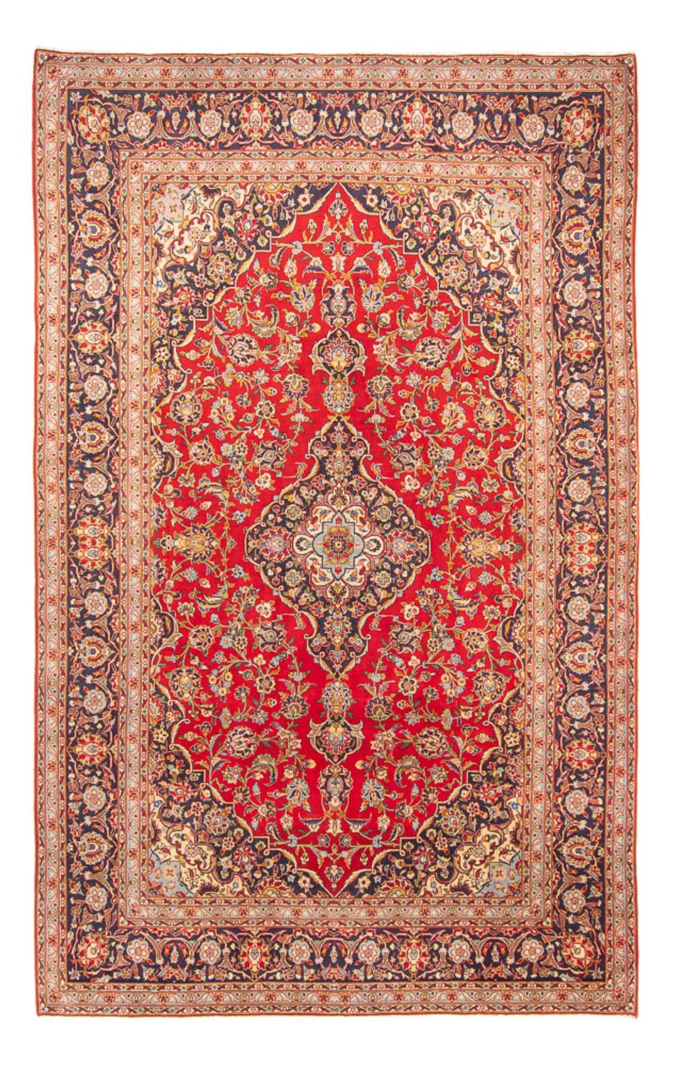 Alfombra persa - Keshan - 305 x 200 cm - rojo