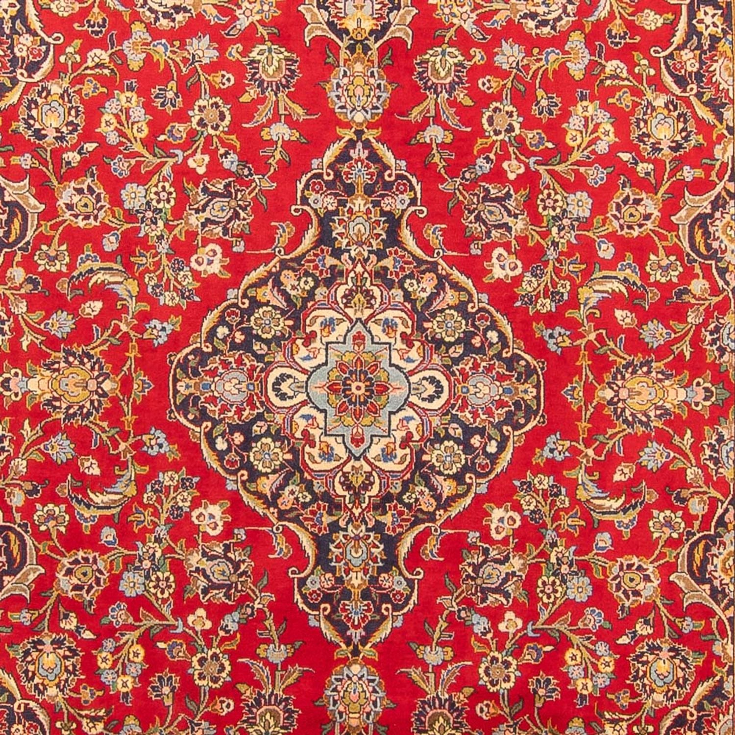 Alfombra persa - Keshan - 305 x 200 cm - rojo