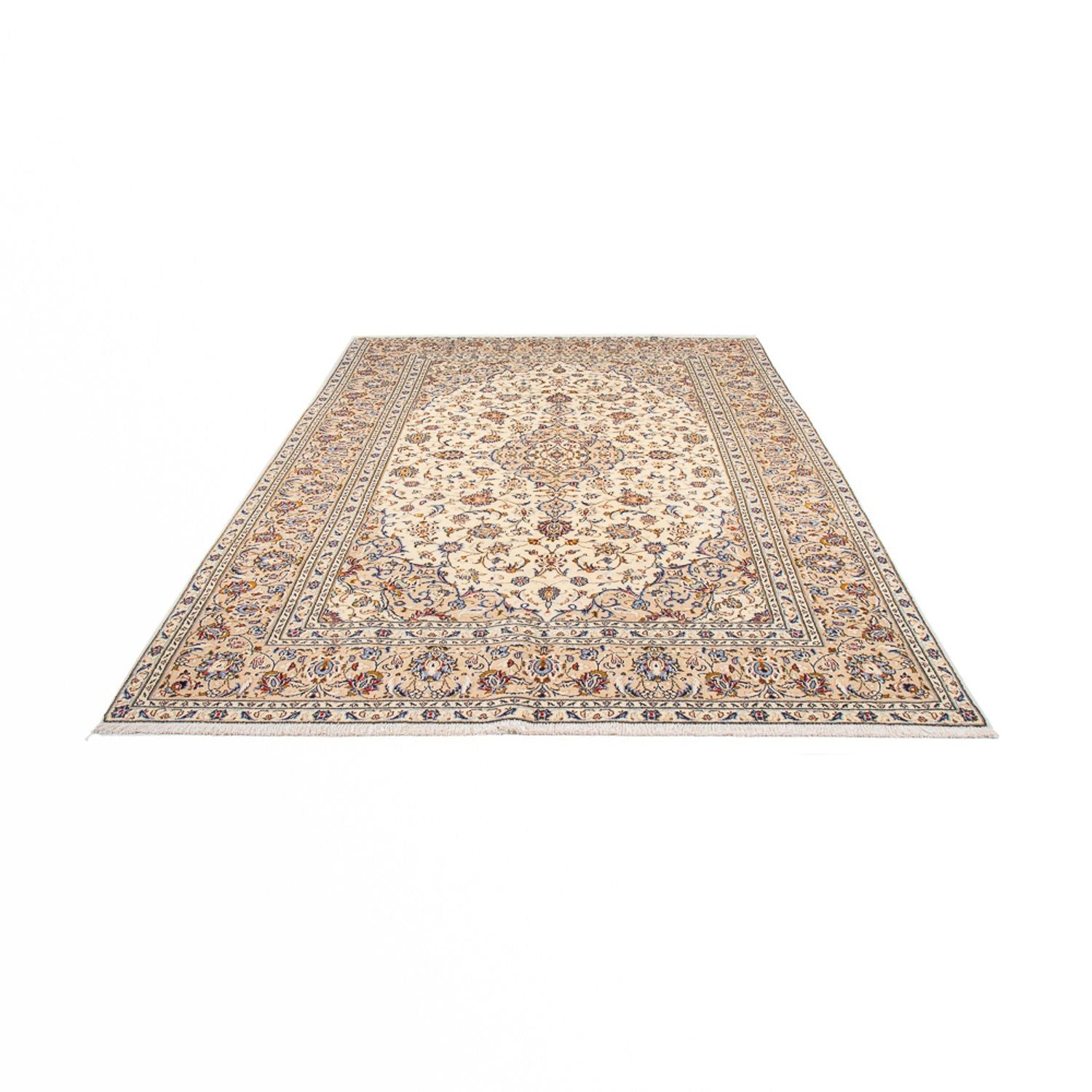 Alfombra persa - Keshan - 310 x 197 cm - crema
