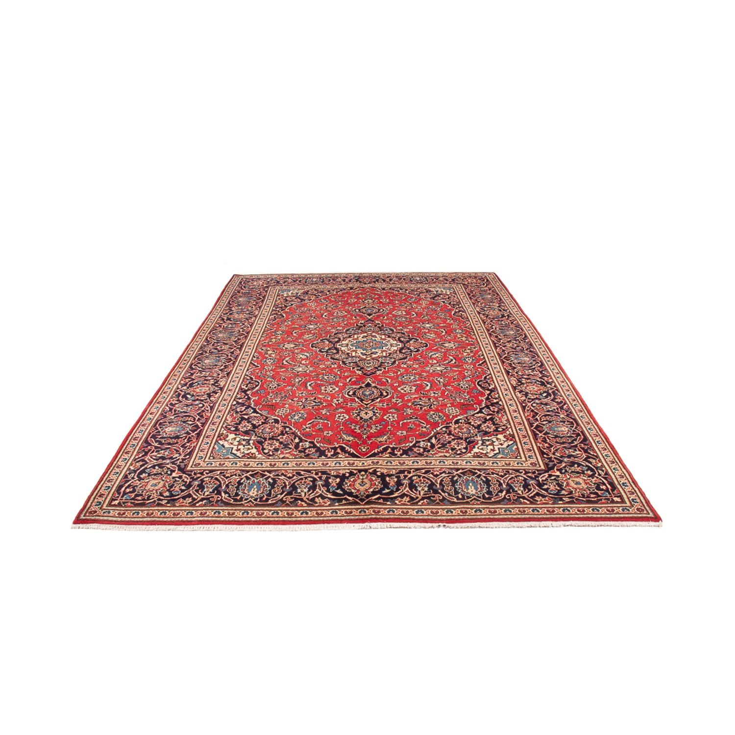 Alfombra persa - Keshan - 309 x 198 cm - rojo