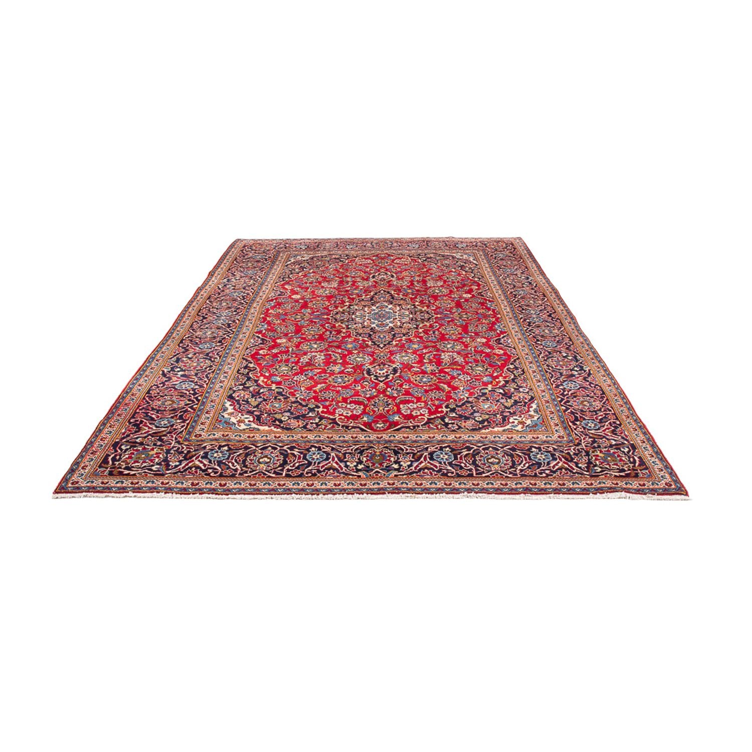 Alfombra persa - Keshan - 303 x 202 cm - rojo