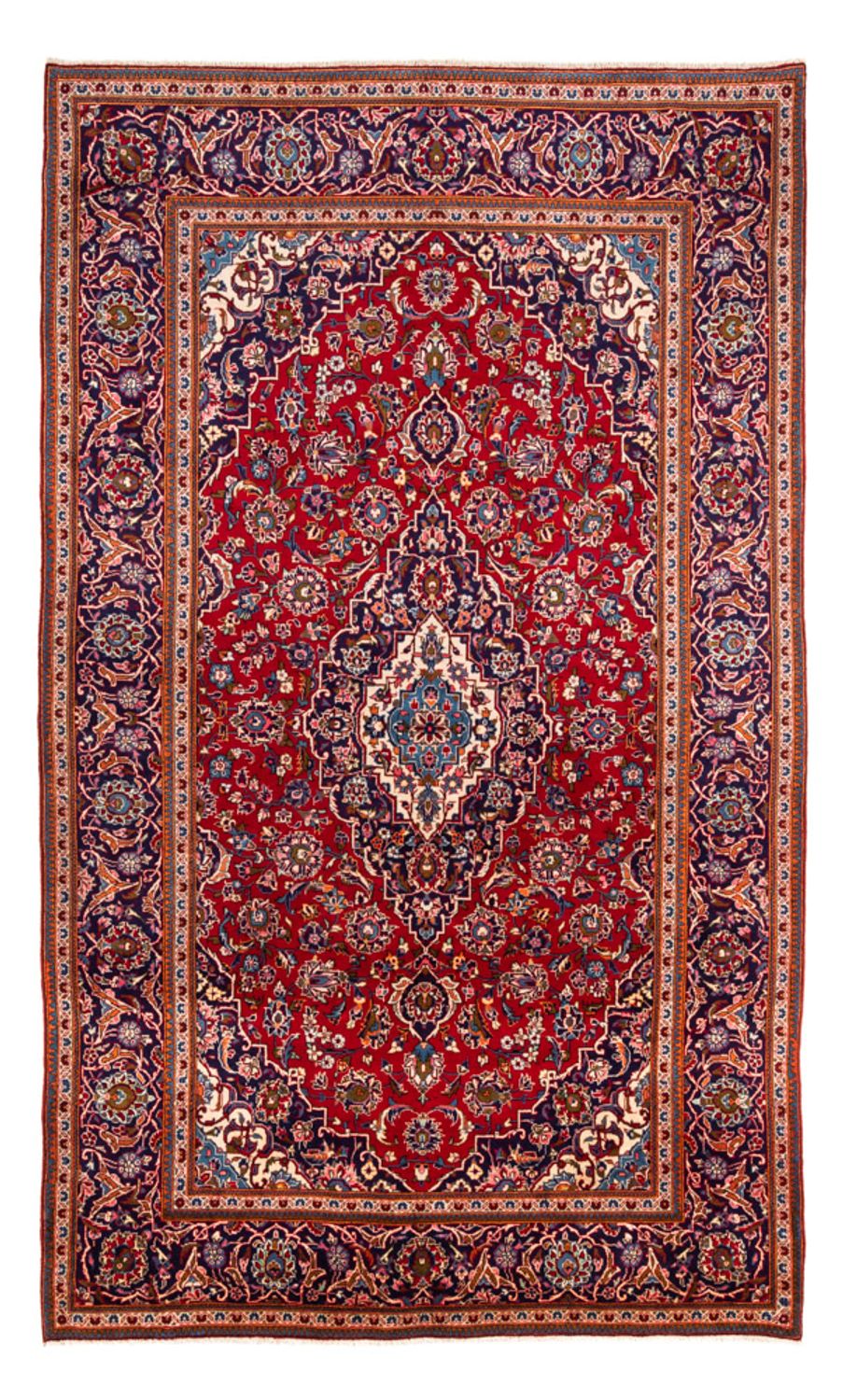 Alfombra persa - Keshan - 306 x 200 cm - rojo