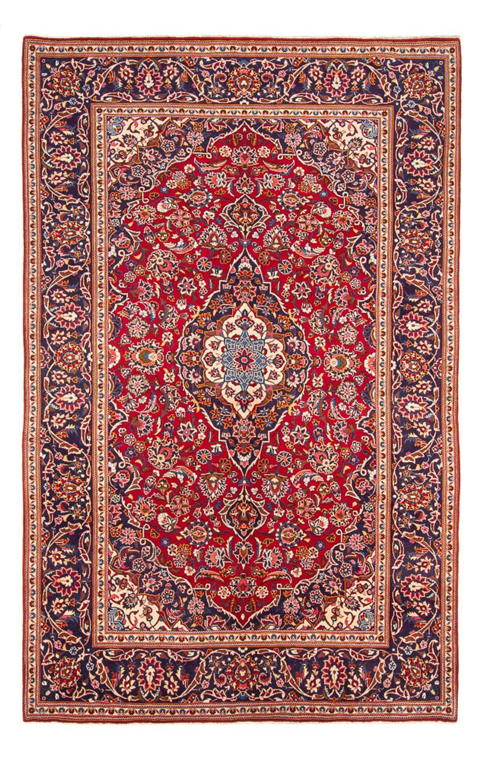 Alfombra persa - Keshan - 303 x 202 cm - rojo