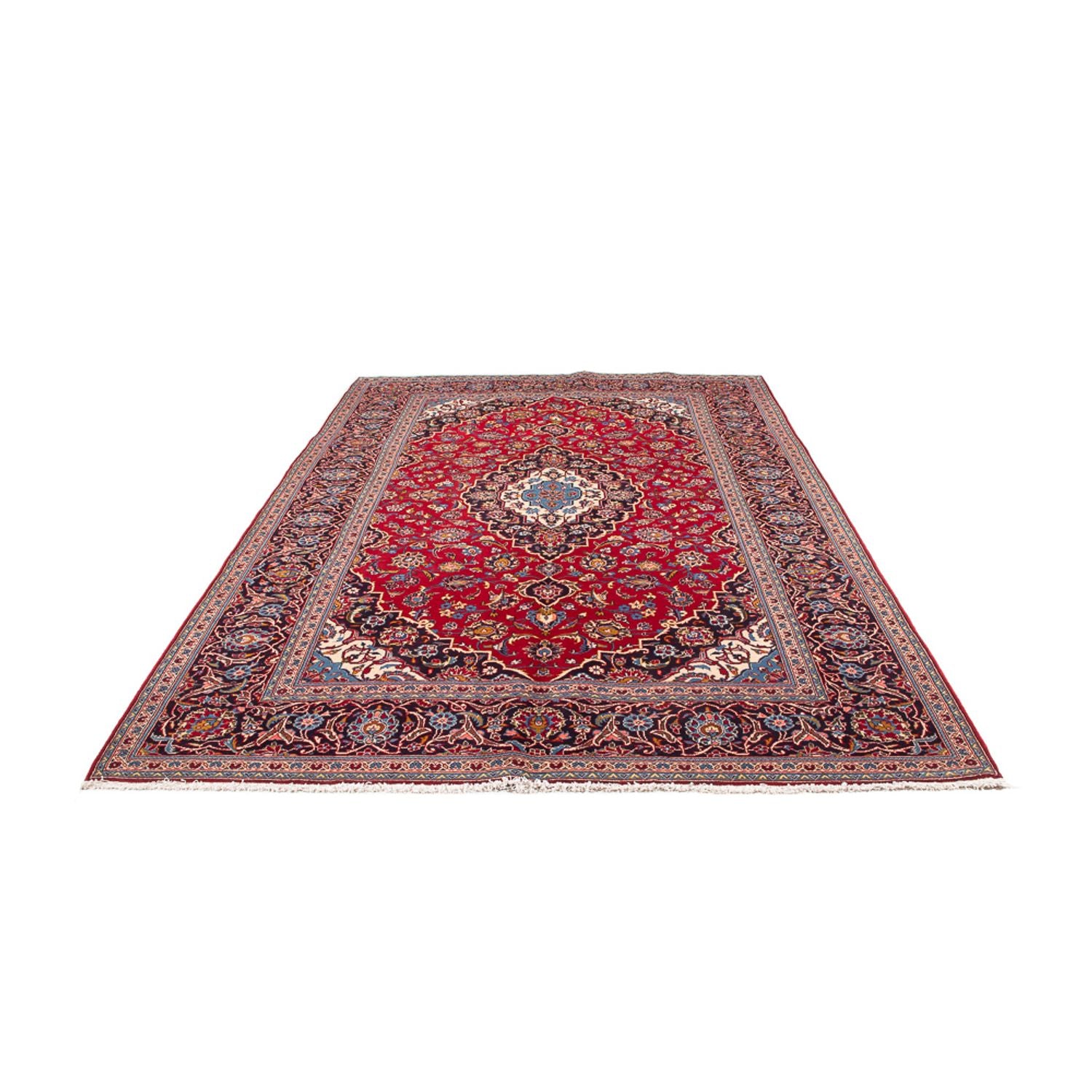 Alfombra persa - Keshan - 307 x 200 cm - rojo