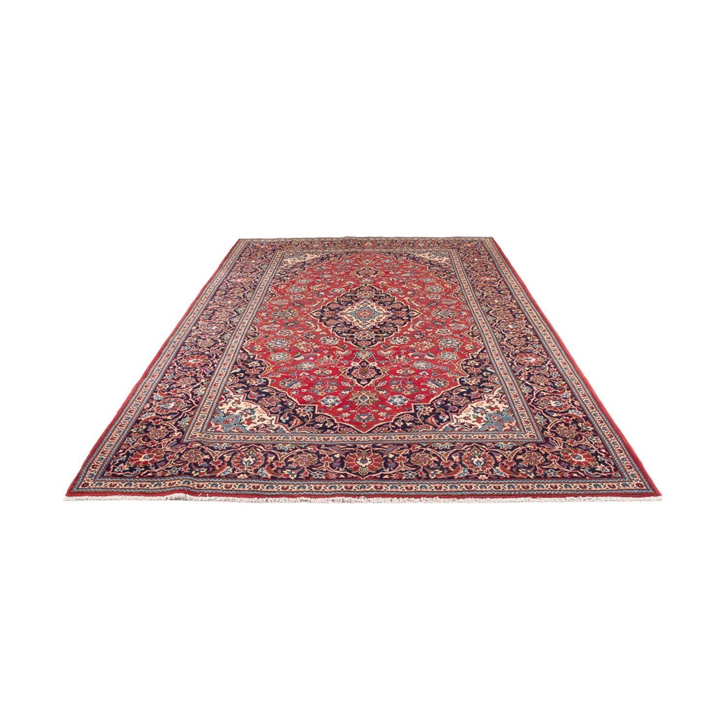 Alfombra persa - Keshan - 310 x 198 cm - rojo