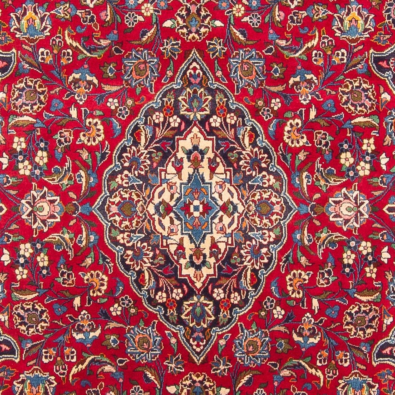 Alfombra persa - Keshan - 307 x 200 cm - rojo