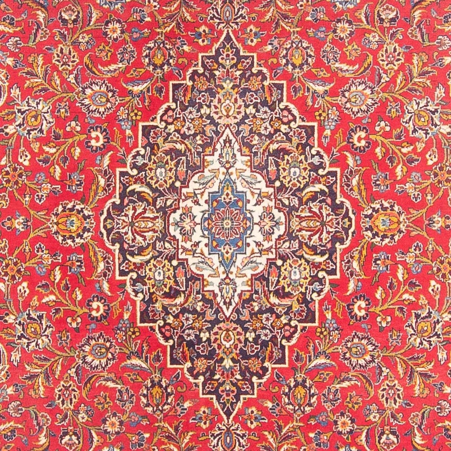 Alfombra persa - Keshan - 297 x 207 cm - rojo