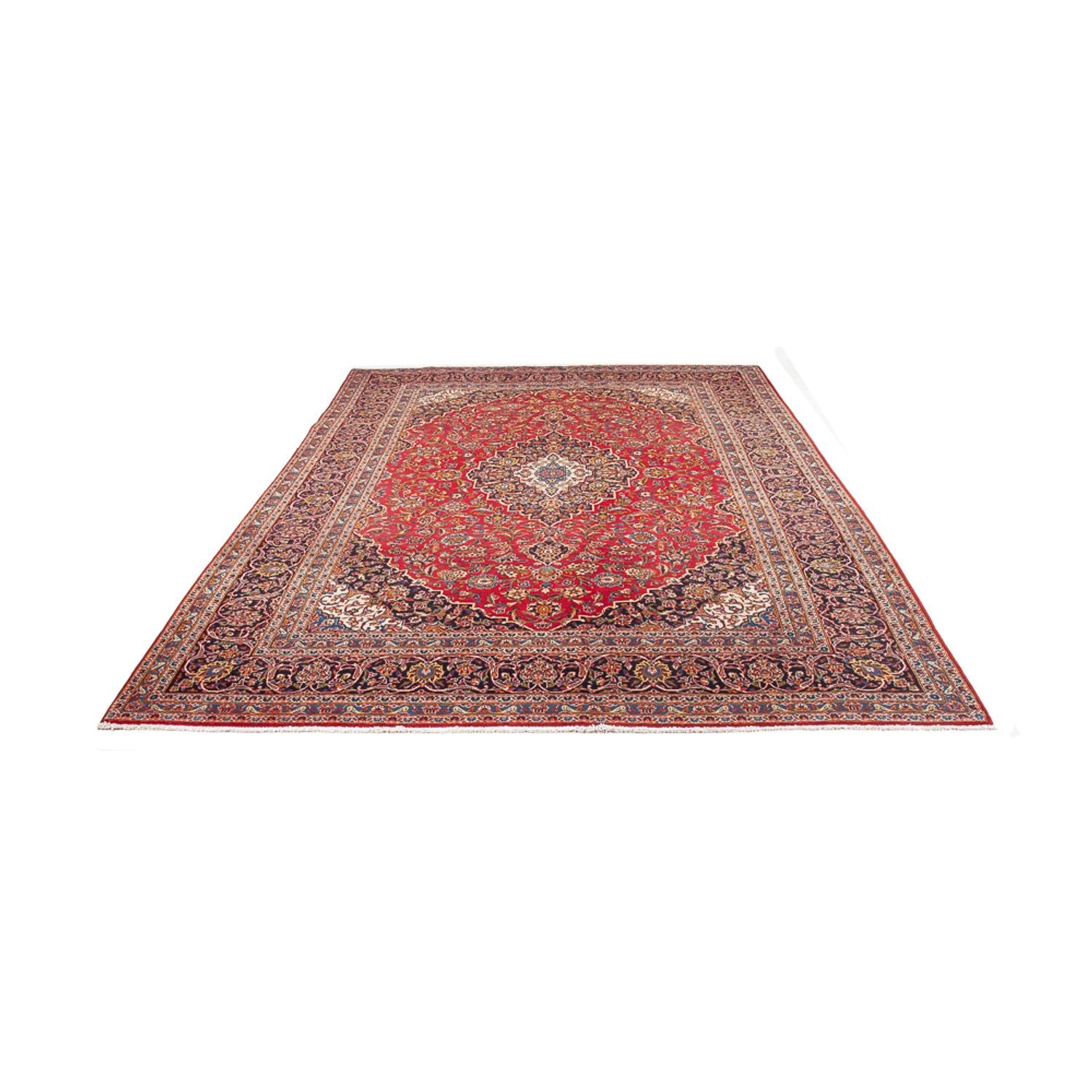 Alfombra persa - Keshan - 297 x 207 cm - rojo